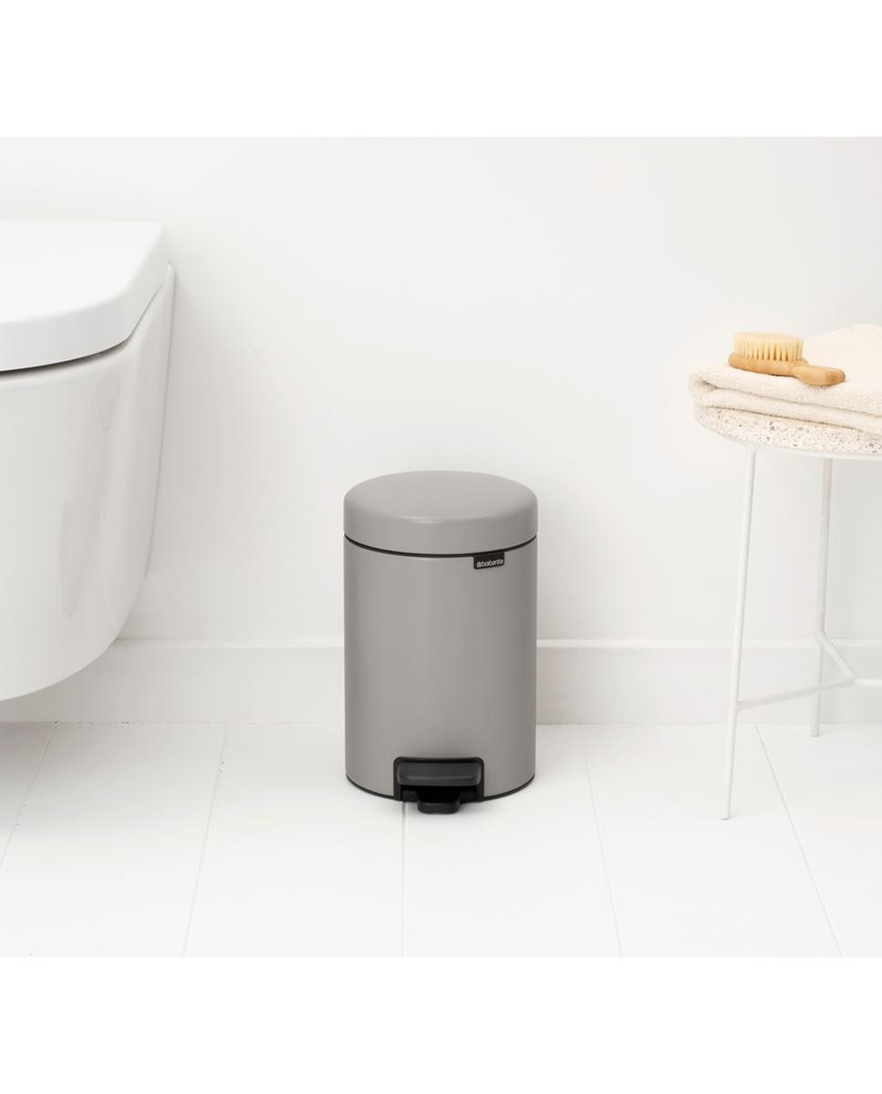 Papelera de baño con pedal NewIcon 3L Brabantia - Gris 3 litros Gris-7