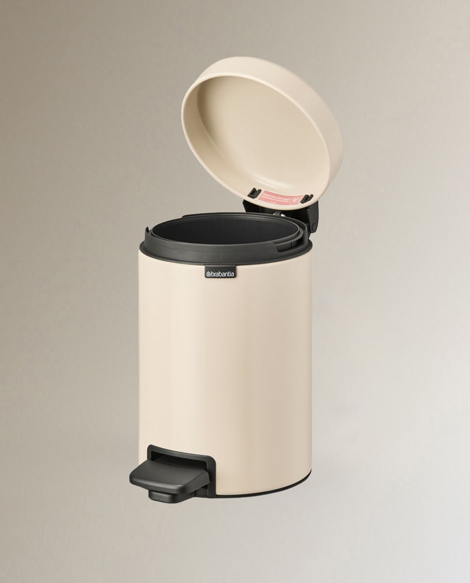 NewIcon Balde com Pedal, 3 L Bege-3