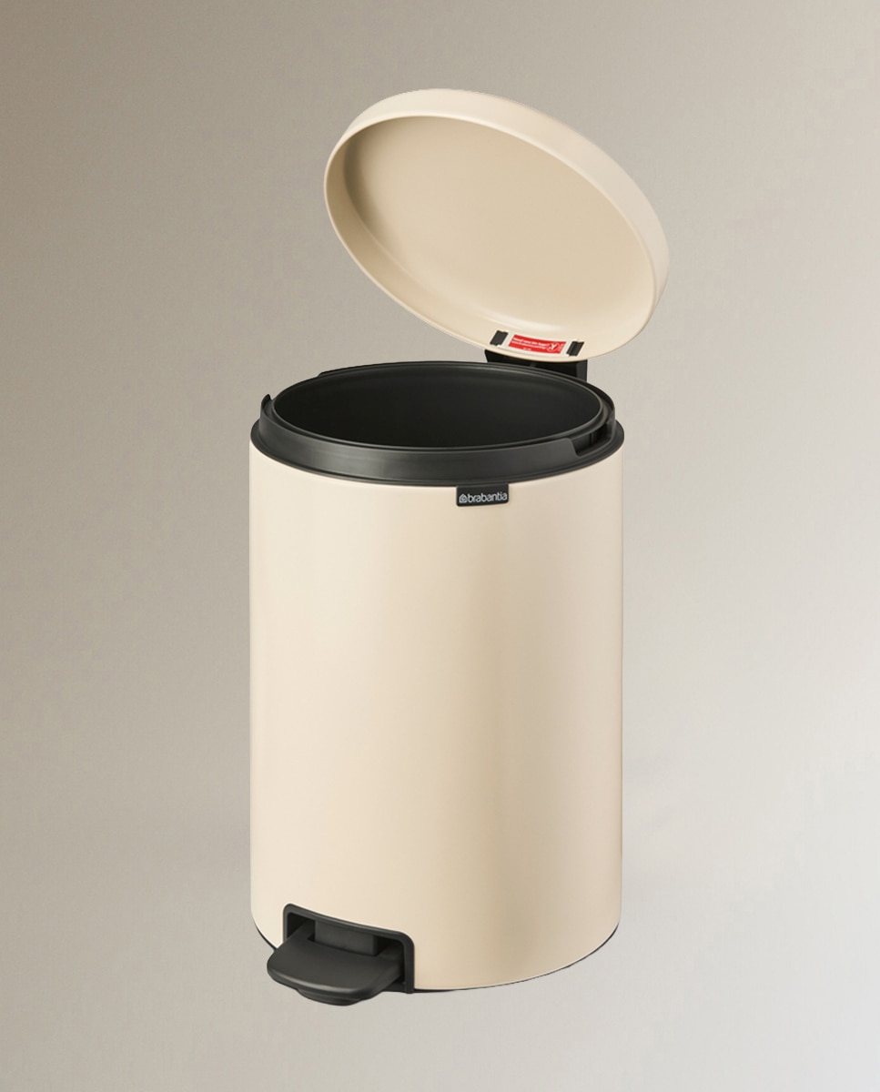 Cubo de basura con pedal NewIcon 20L Brabantia - Beige 20 litros Beige-3