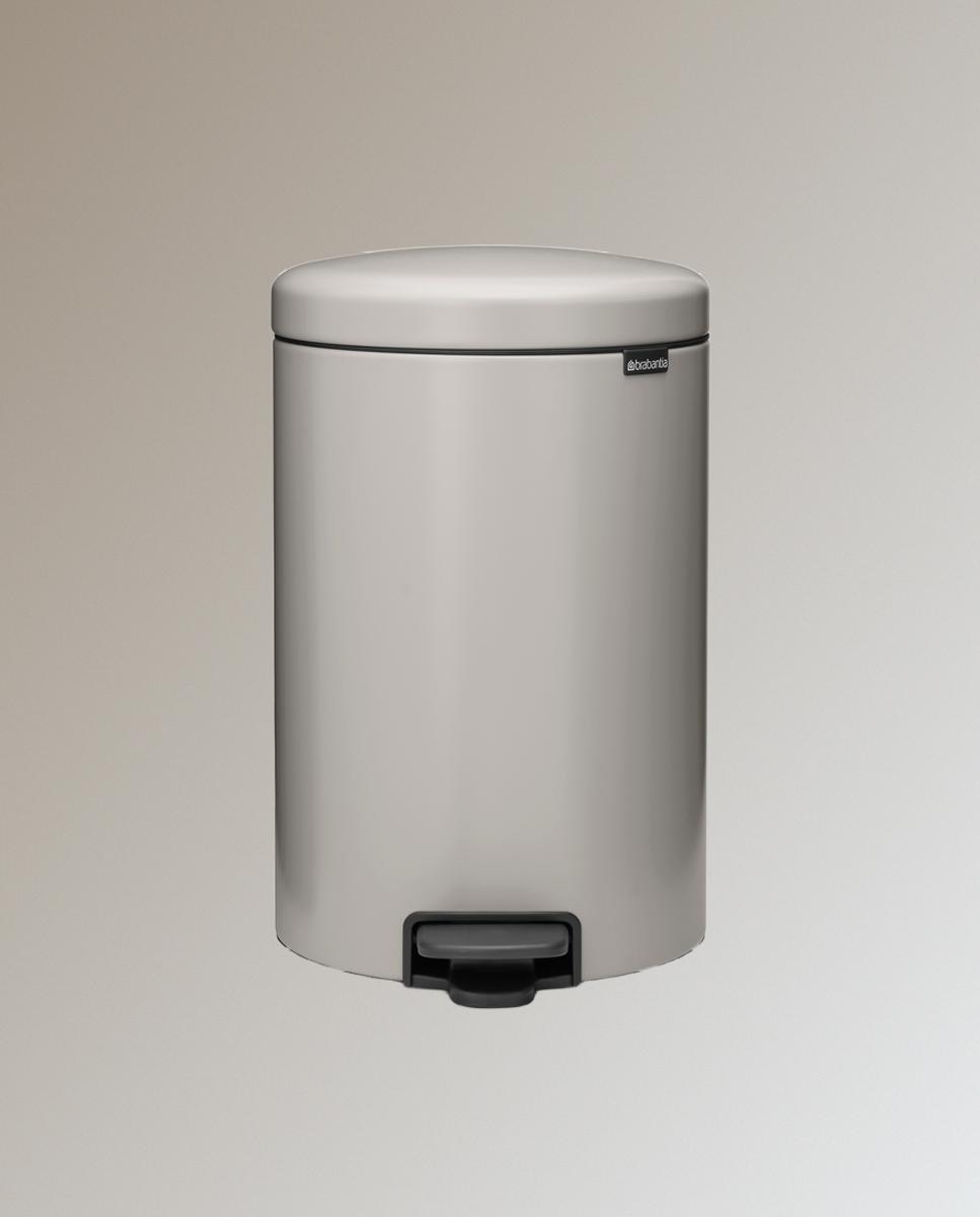Cubo de basura con pedal NewIcon 20L Brabantia - Gris 20 litros Gris-1