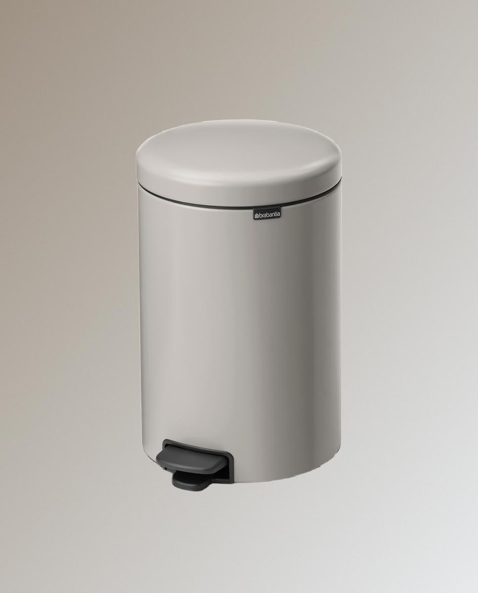 Cubo de basura con pedal NewIcon 20L Brabantia - Gris 20 litros Gris-2