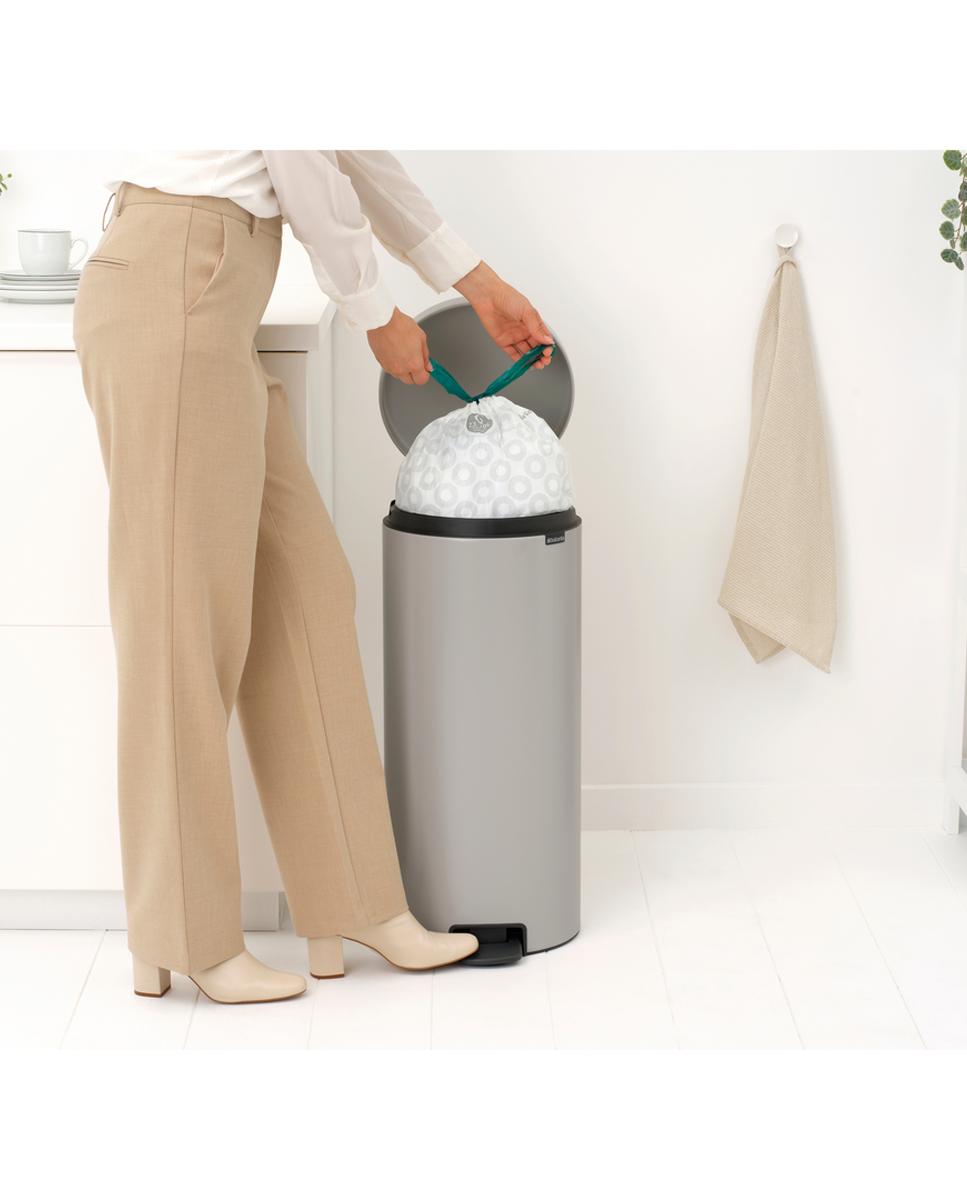 Cubo de basura con pedal NewIcon 30L Brabantia - Gris Gris-6