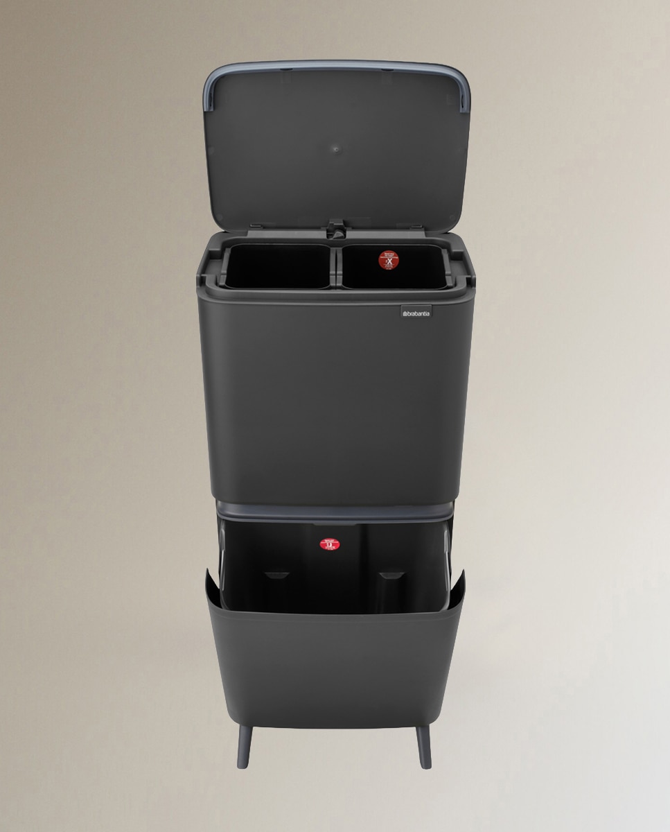 Cubo de reciclaje SortUp 10 + 10 + 25 L Brabantia - Gris Gris-3