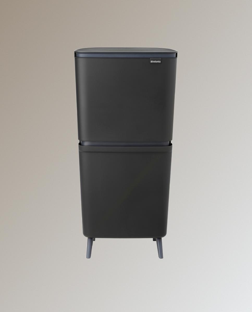 Cubo de Reciclagem SortUp 20 + 25 L Brabantia Cinzento-3