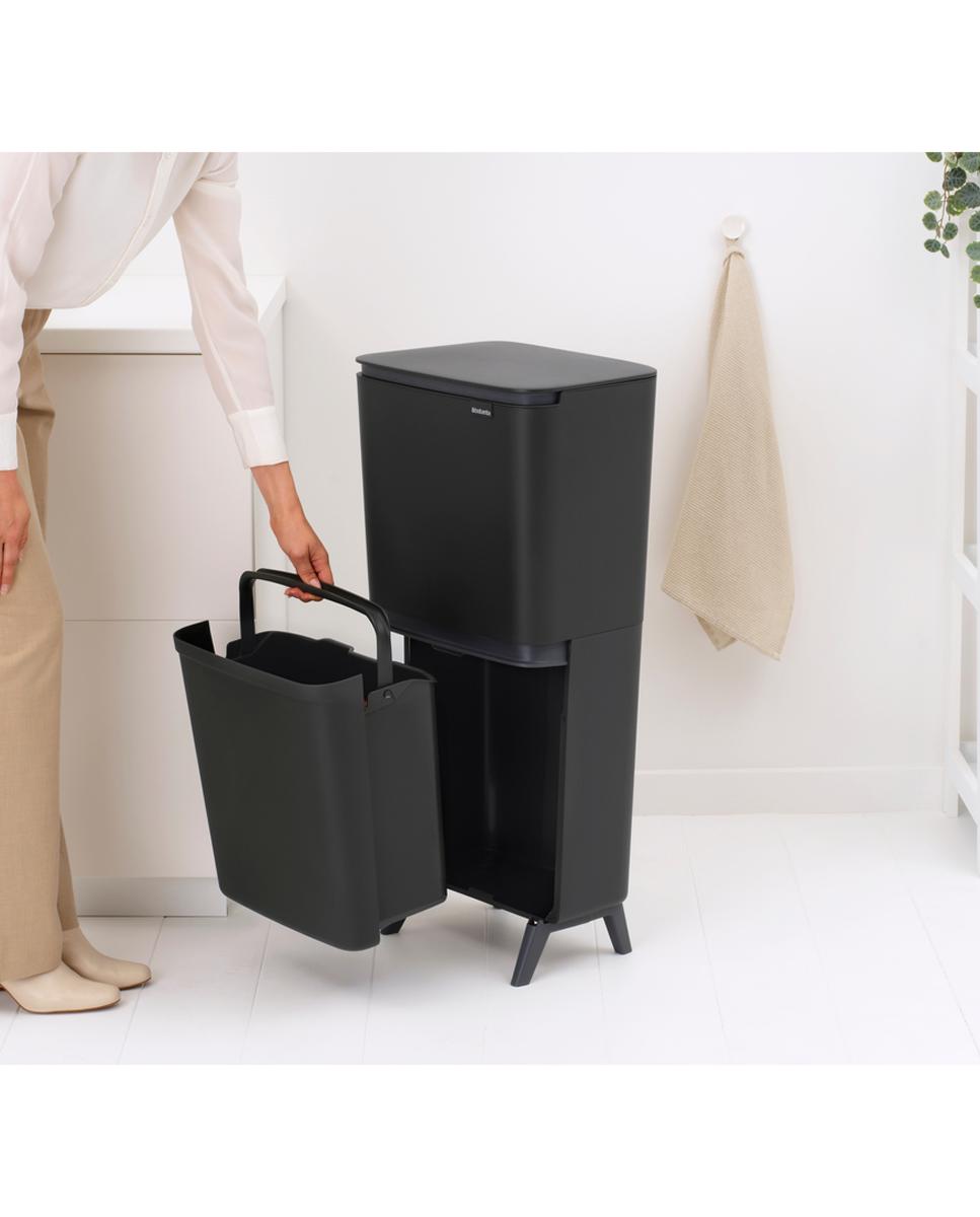 Cubo de Reciclagem SortUp 20 + 25 L Brabantia Cinzento-8