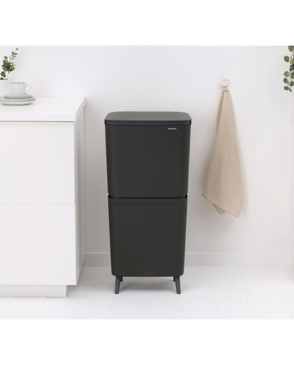 Cubo de Reciclagem SortUp 20 + 25 L Brabantia Cinzento-9