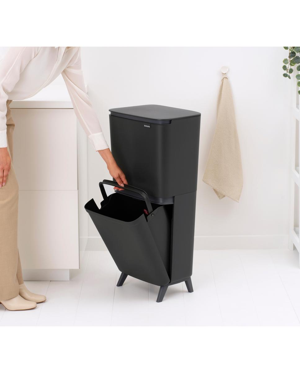 Cubo de Reciclagem SortUp 20 + 25 L Brabantia Cinzento-11