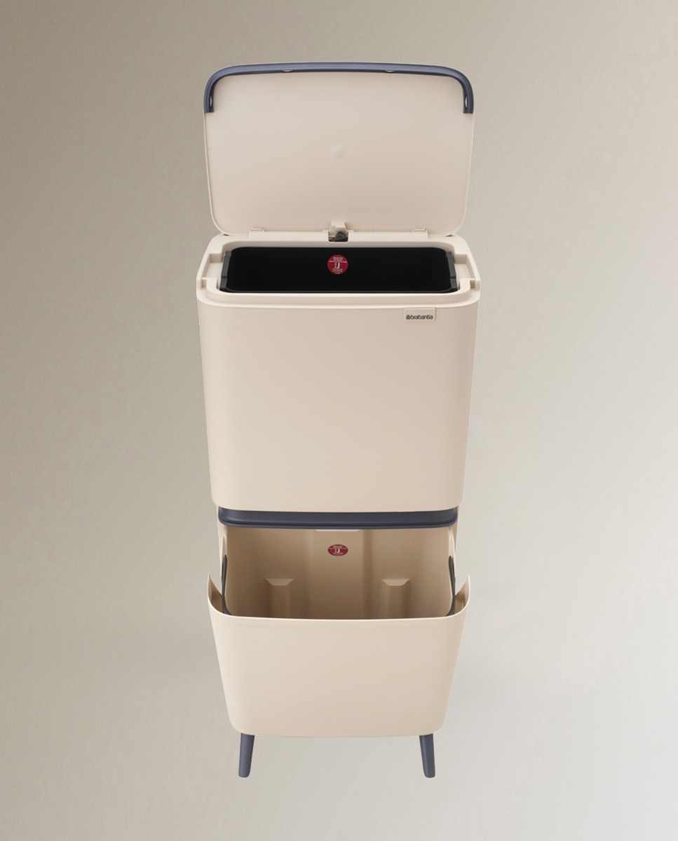 Imagen 3 de Cubo de reciclaje SortUp 20 + 25 L Brabantia - Beige Beige
