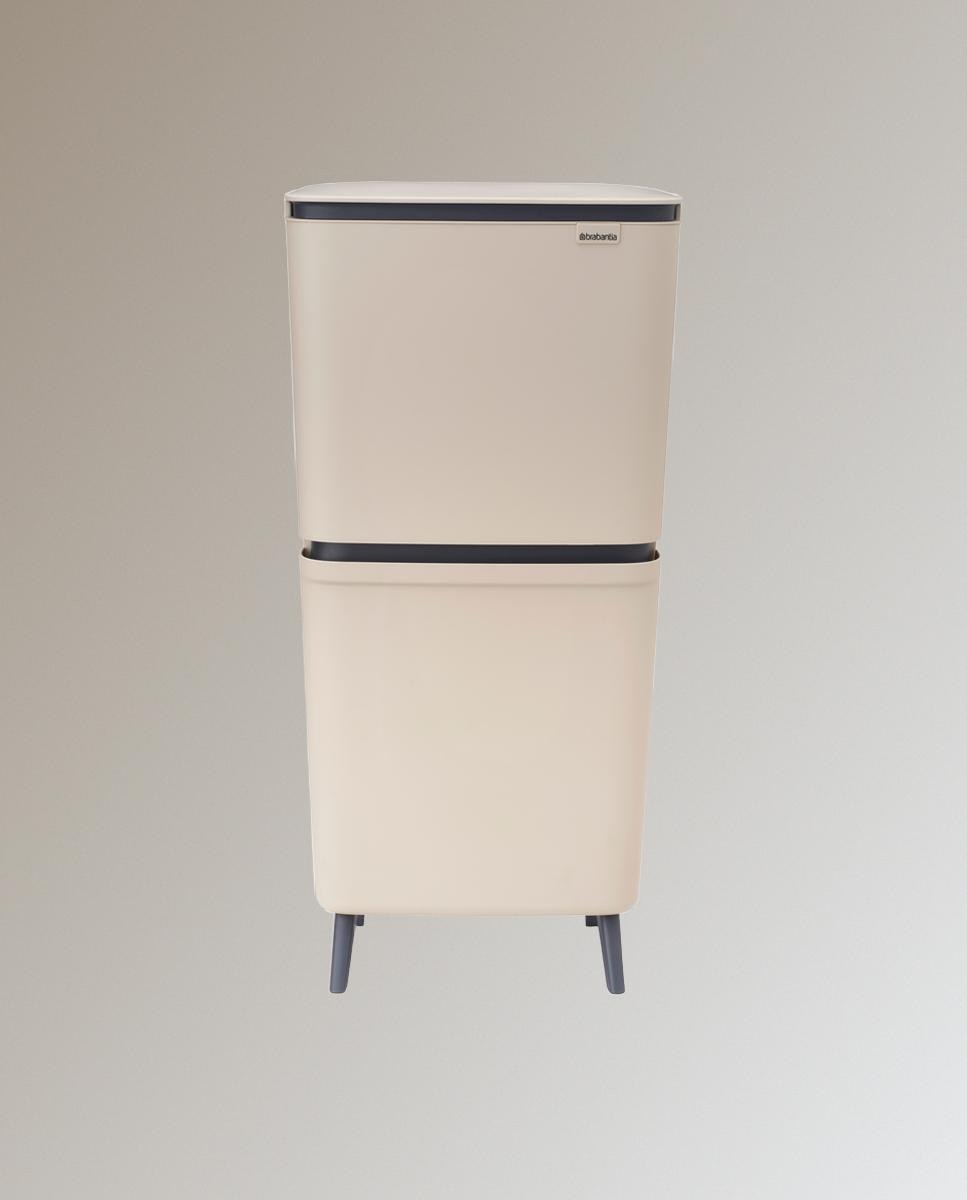 Cubo de Reciclagem SortUp 10 + 10 + 25 L Brabantia Bege-5