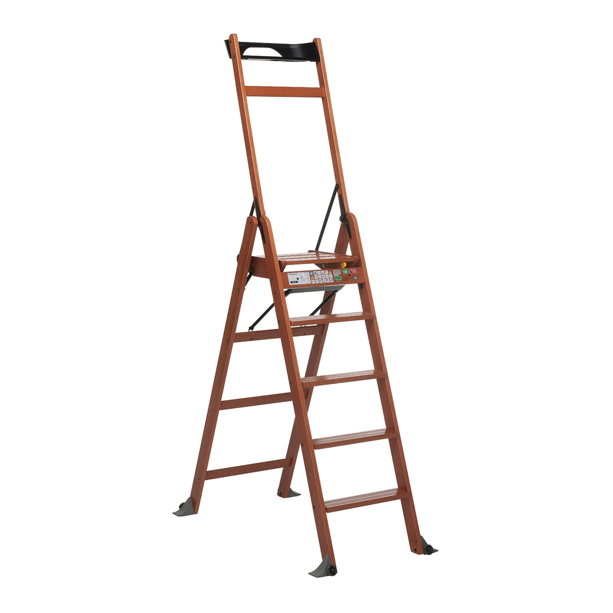 Escada Dobrável Lascala 3.0 Nogueira-1