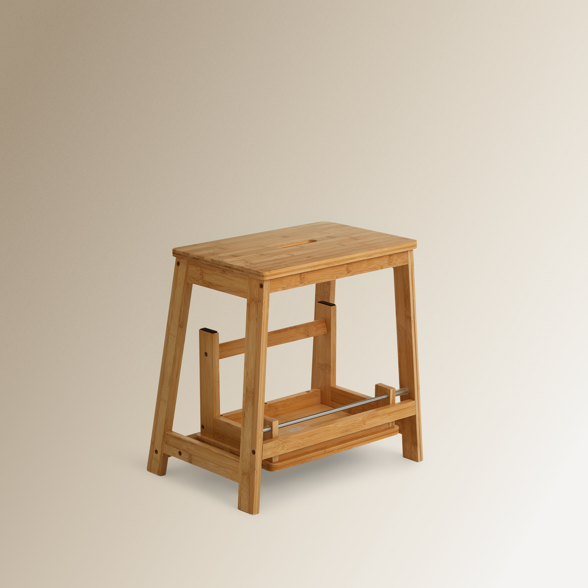 Escada Dobrável de Bambu 4