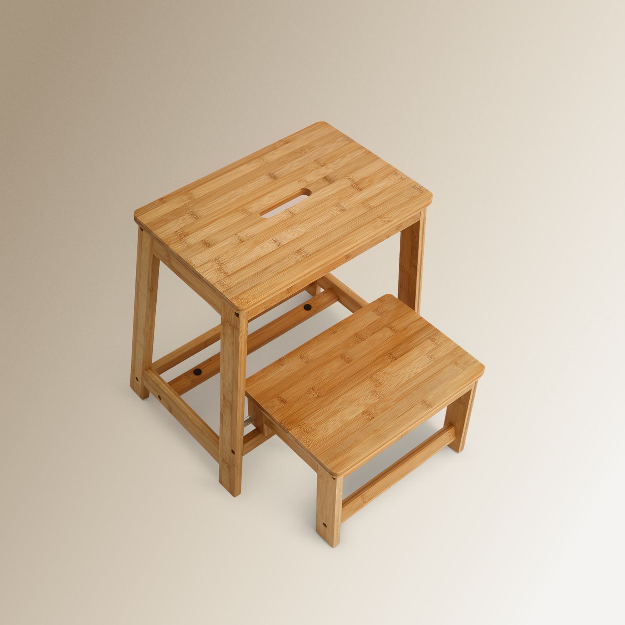 Escada Dobrável de Bambu 6