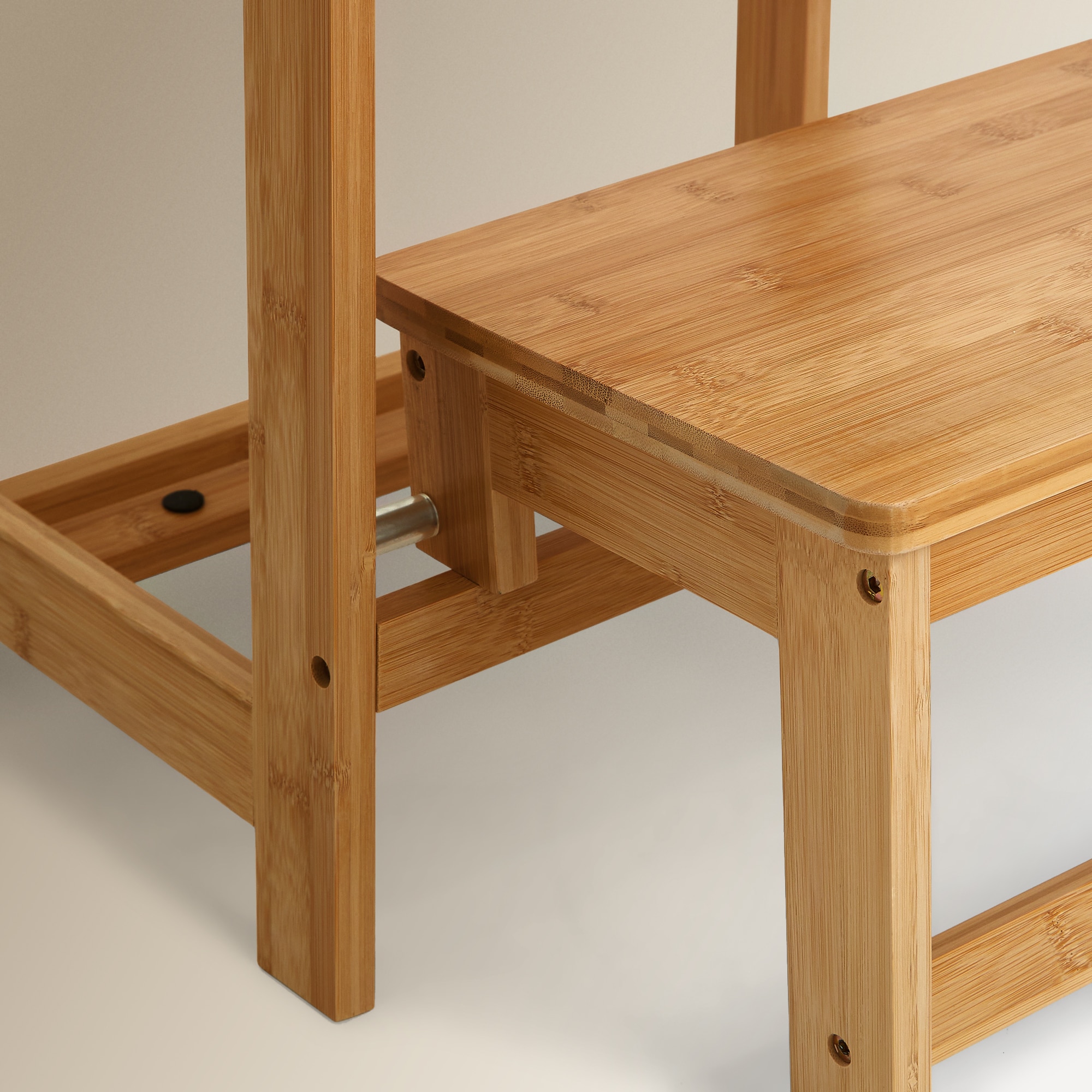 Escada Dobrável de Bambu 7