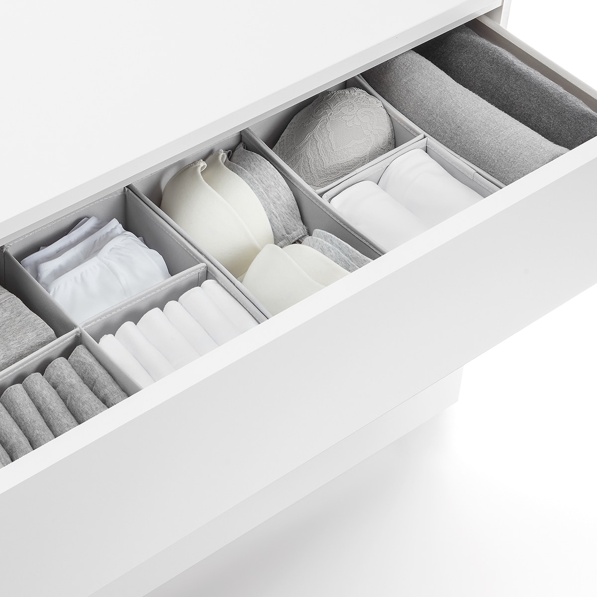 Organizador de gavetas Premium Rayen Cinzento-4