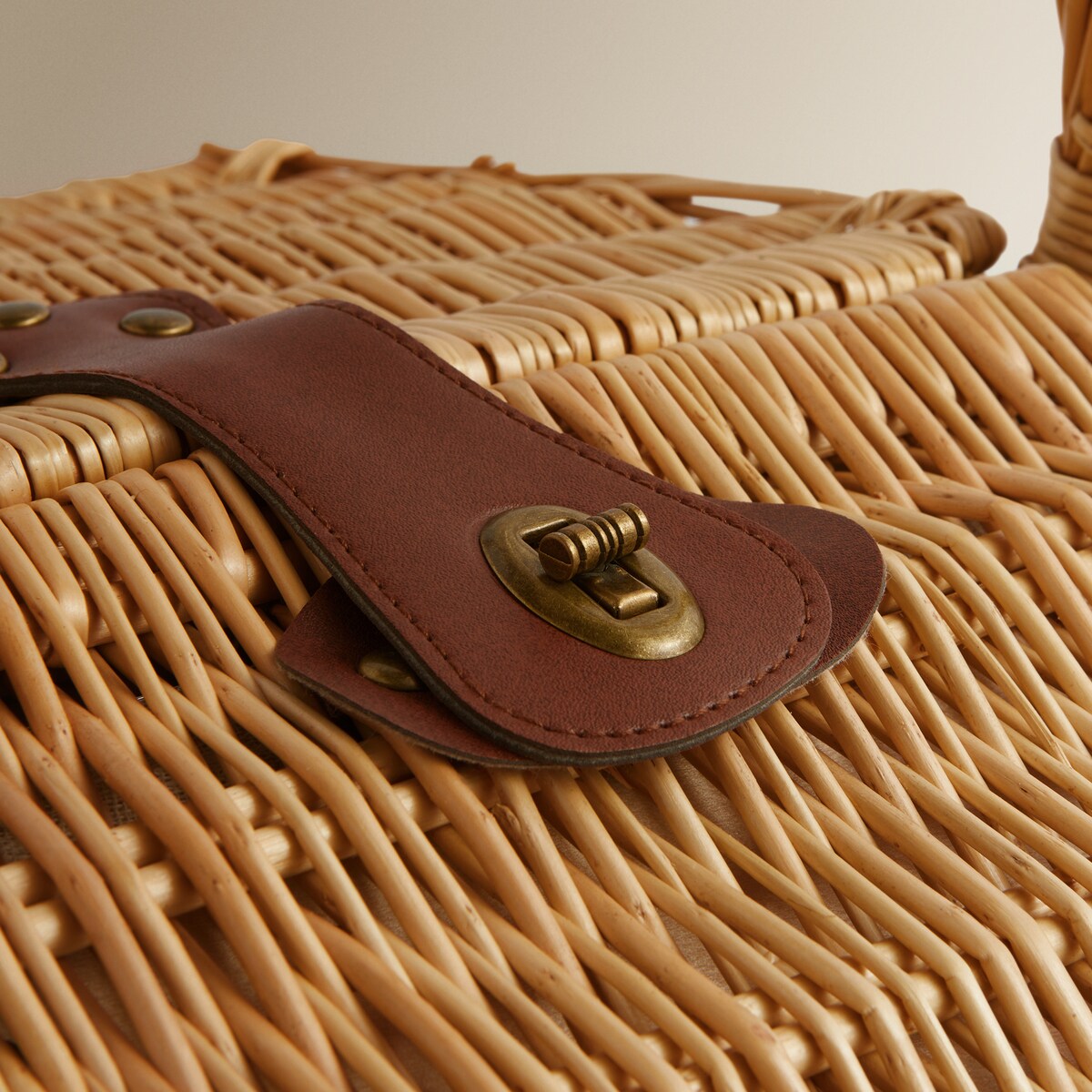 Cesta de piquenique para 4 pessoas El Corte Inglés Natural-5