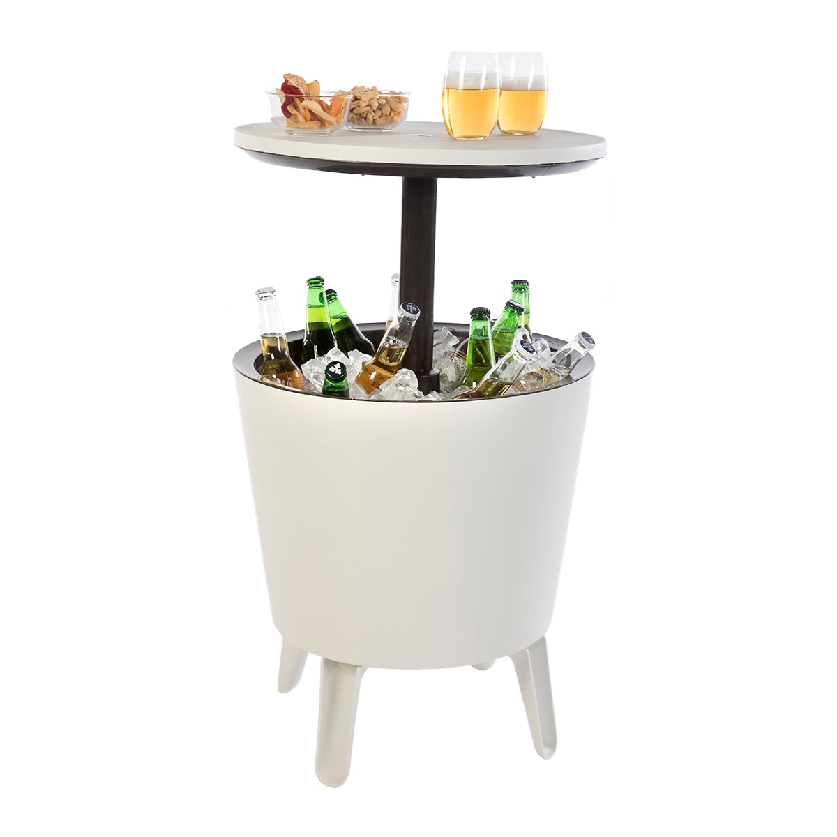 Nevera con mesa de bar Cool Bar Curver Blanco-3