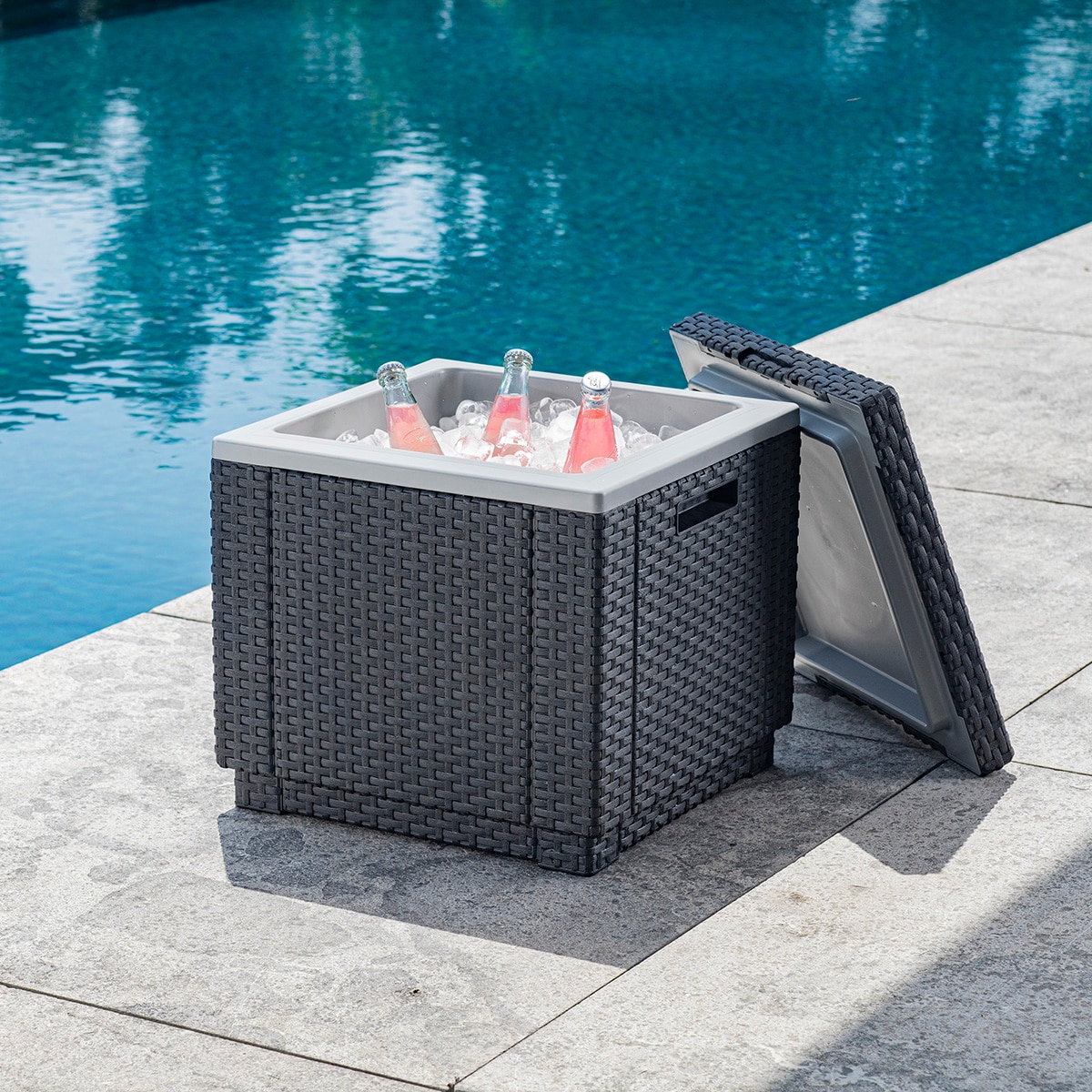 Nevera Ice Cube Curver Gris-4