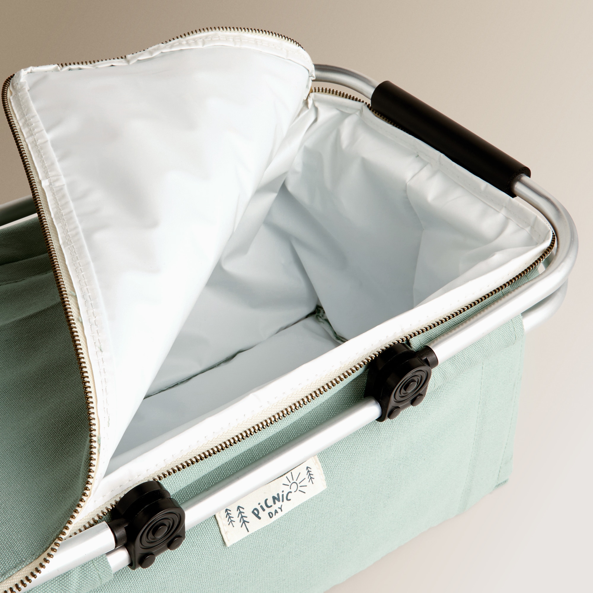 Cesta nevera plegable Camper Basics El Corte Inglés Verde Agua-3