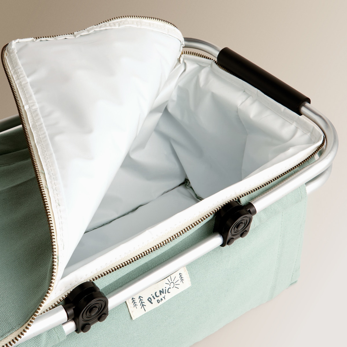 Cesta nevera plegable Camper Basics El Corte Inglés Verde Agua-3