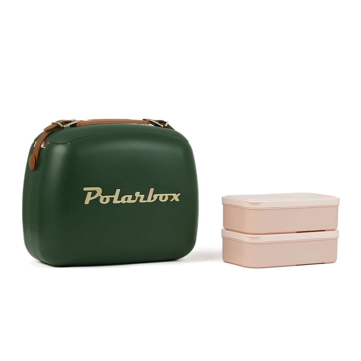 Geleira Porta?Alimentos com 2 Recipientes CoolerBag Polarbox Verde-escuro-6