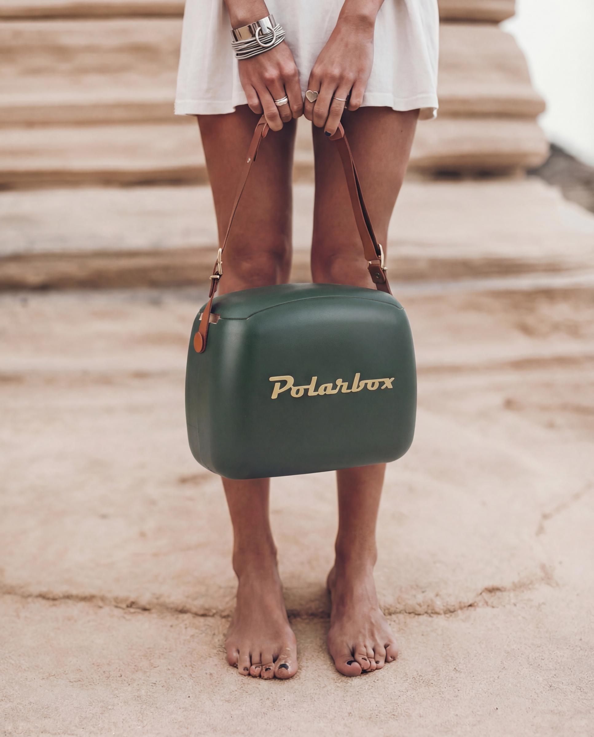 Geleira Porta?Alimentos com 2 Recipientes CoolerBag Polarbox Verde-escuro-7