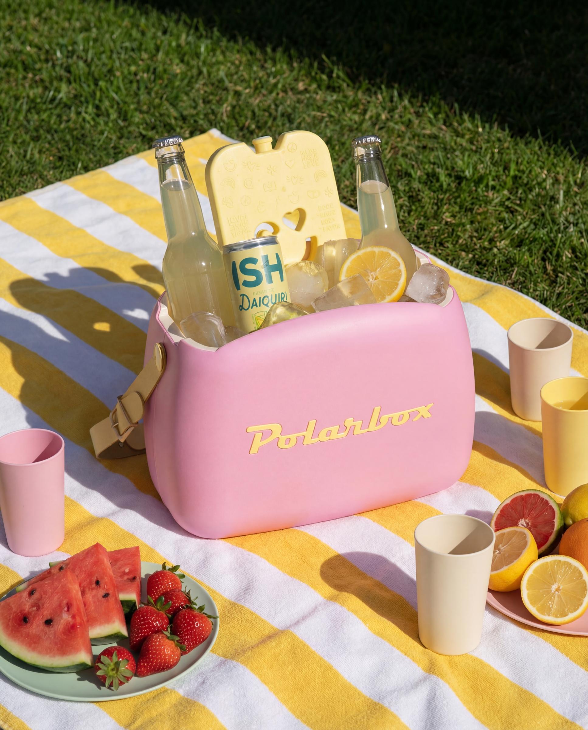 Nevera portátil con 2 contenedores CoolerBag Polarbox - Rosa 6 litros Rosa-8