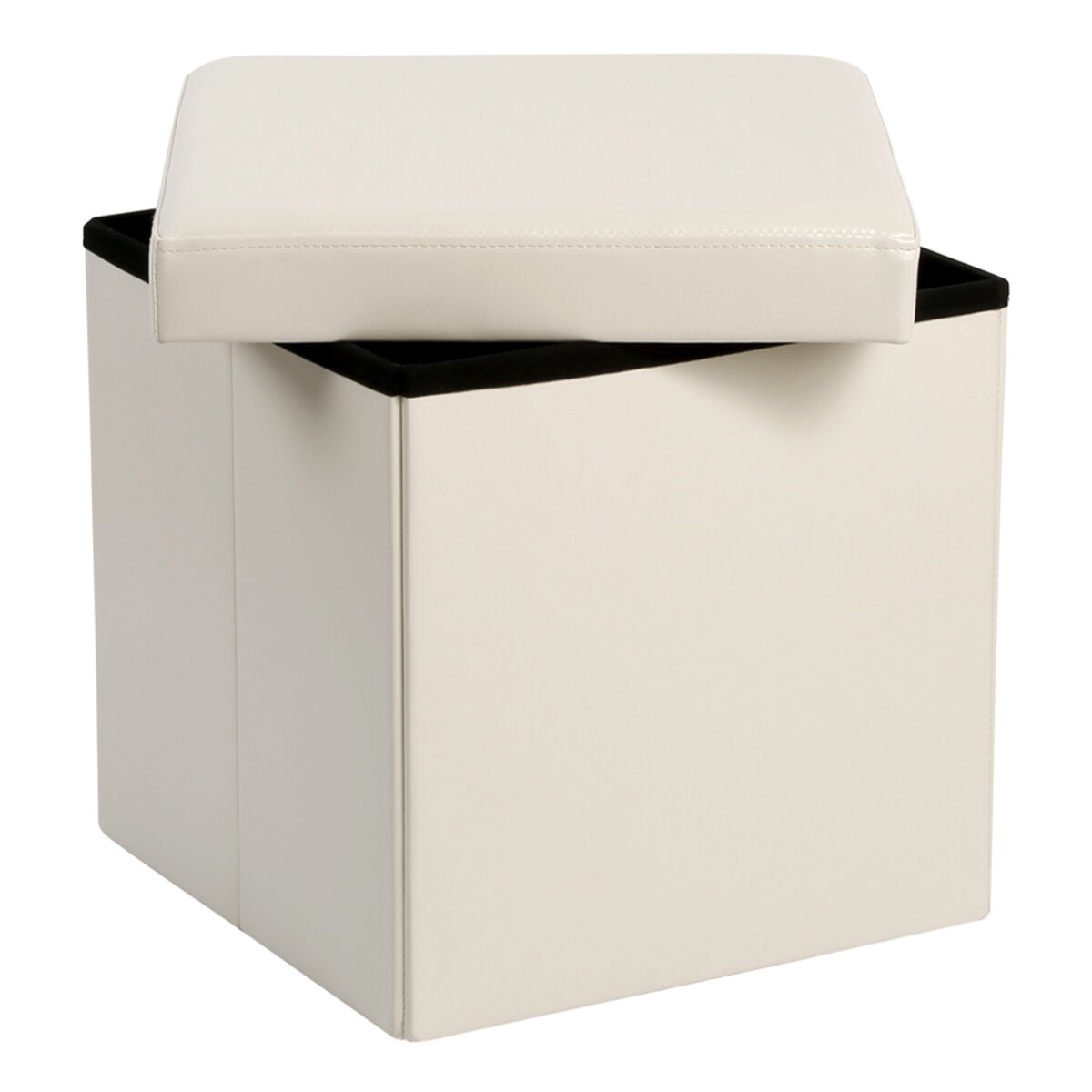 Imagen 0 de Caja puf símil piel El Corte Inglés