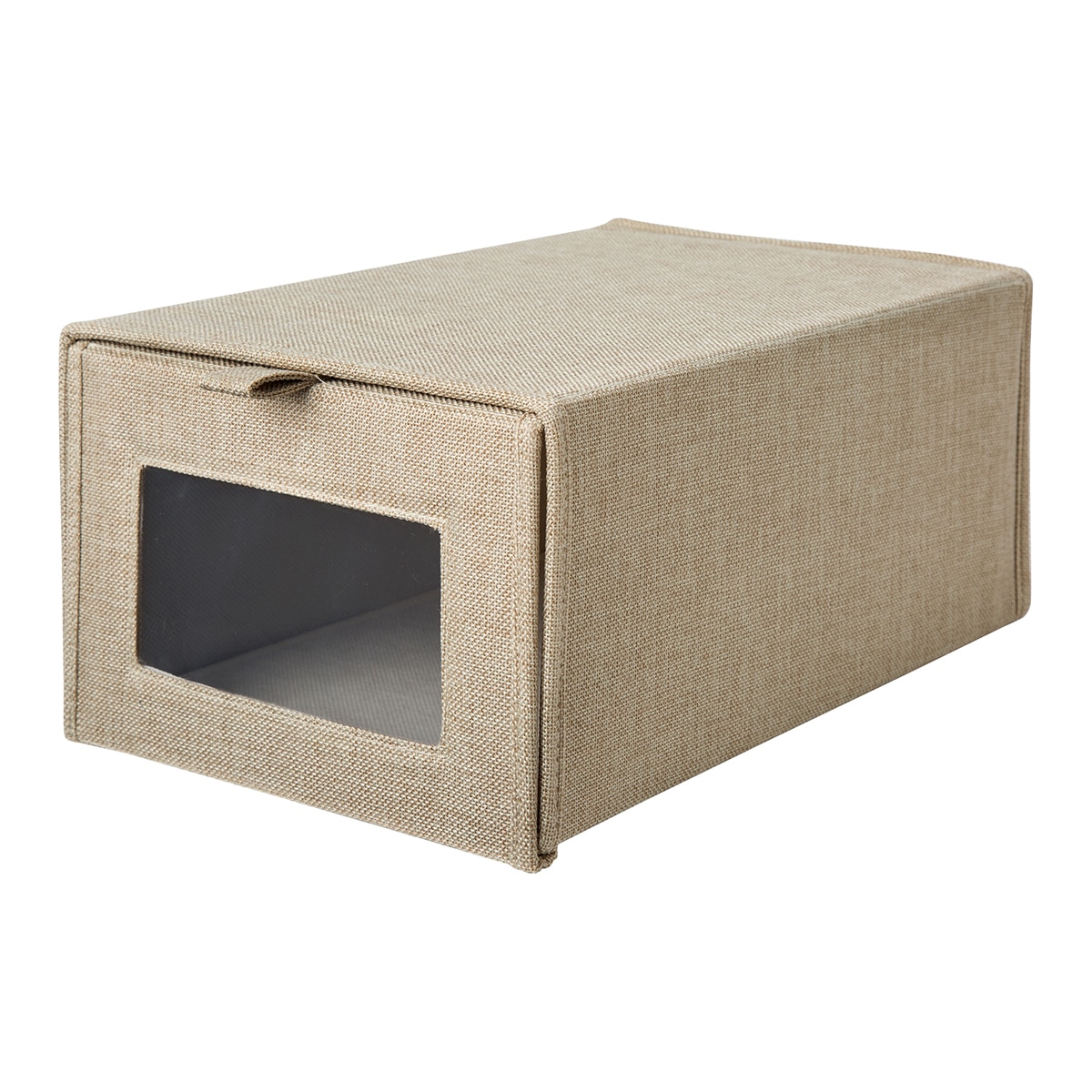 Caja organizadora plegable con ventana El Corte Inglés - Beige Grande Beige-1