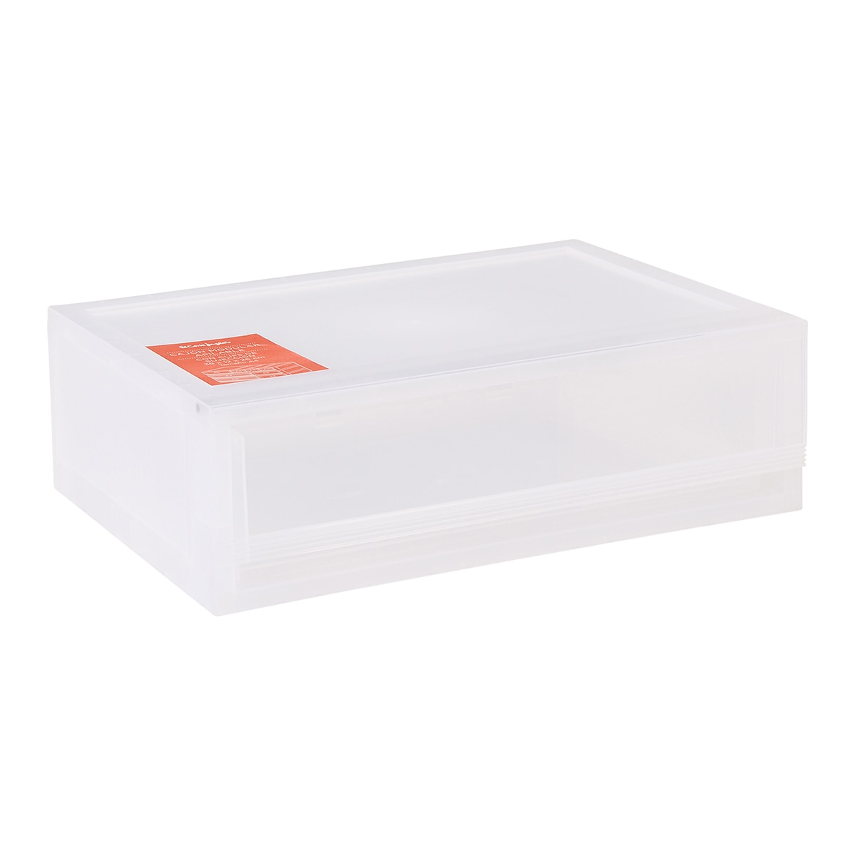 Gaveta empilhável transparente El Corte Inglés Transparente-1