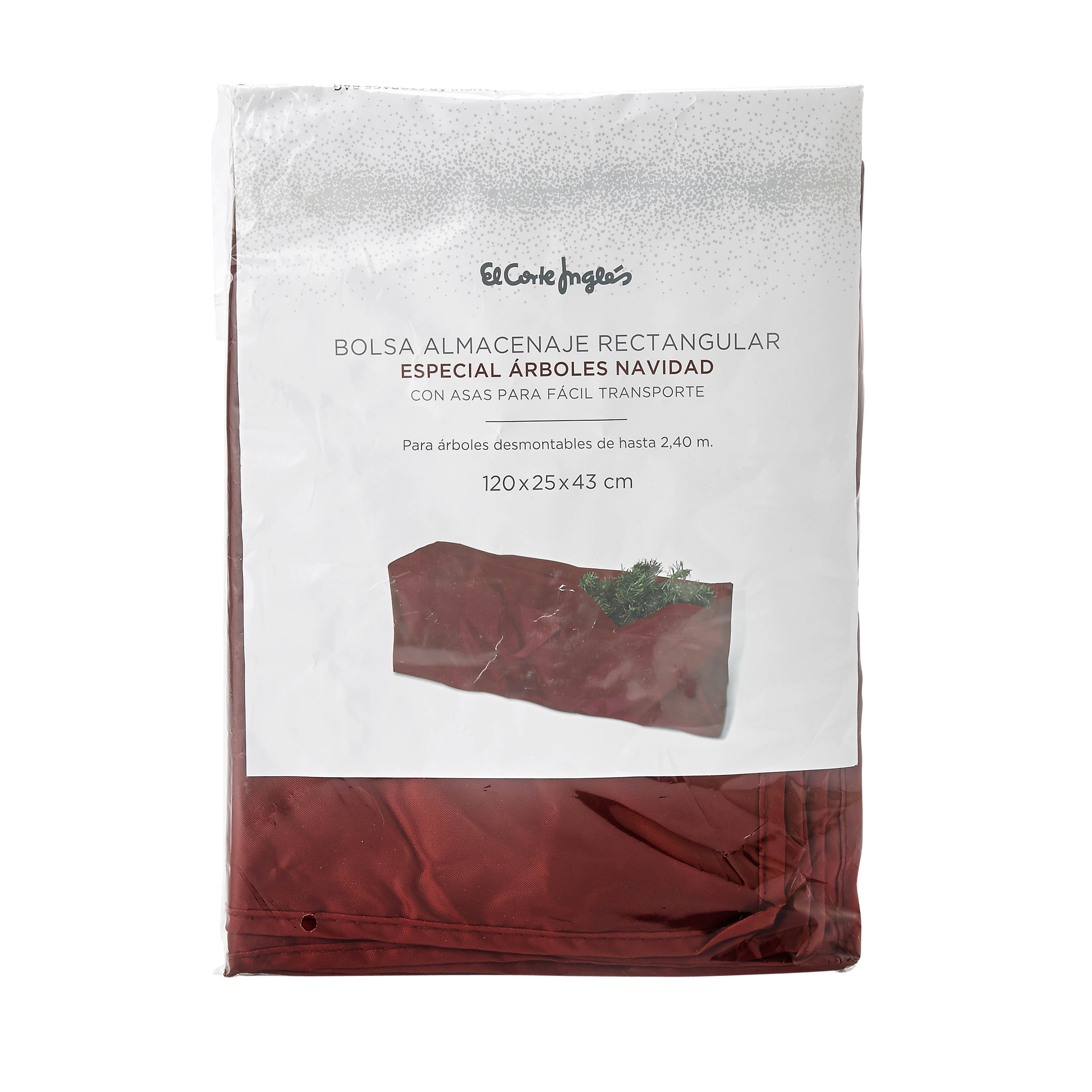 Imagen 2 de Bolsa para guardar el Árbol de Navidad El Corte Inglés - Rojo Rojo