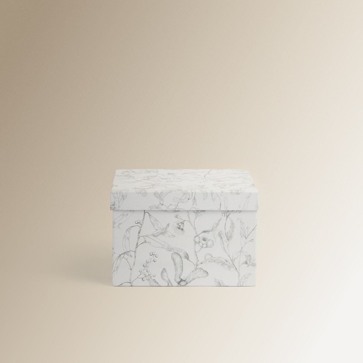 Caixa Organizadora de Cartão Quadrada Branco-2