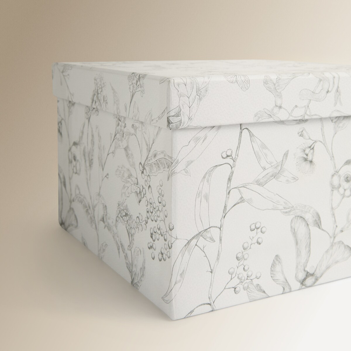 Caixa Organizadora de Cartão Quadrada Branco-3