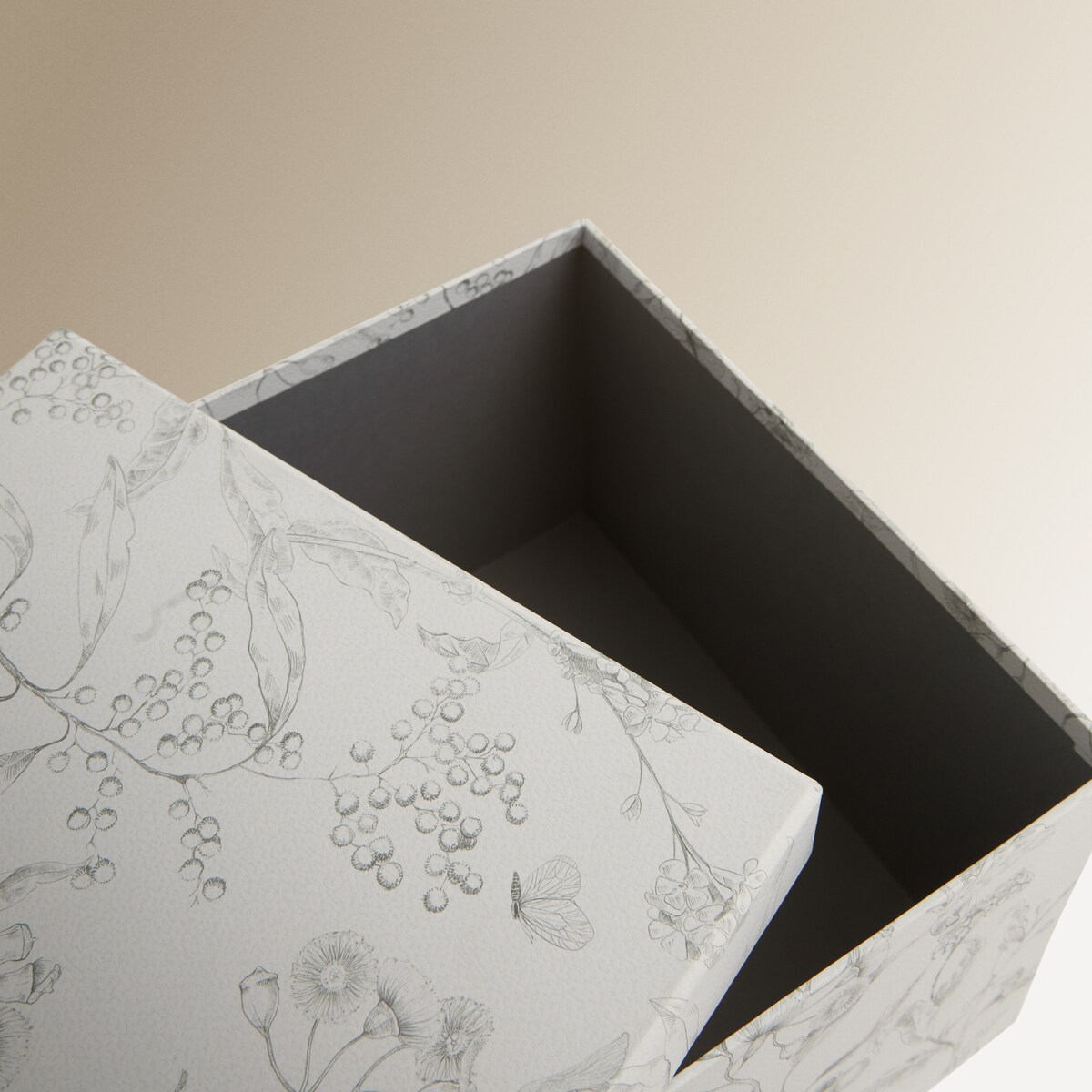 Caixa Organizadora de Cartão Quadrada Branco-4