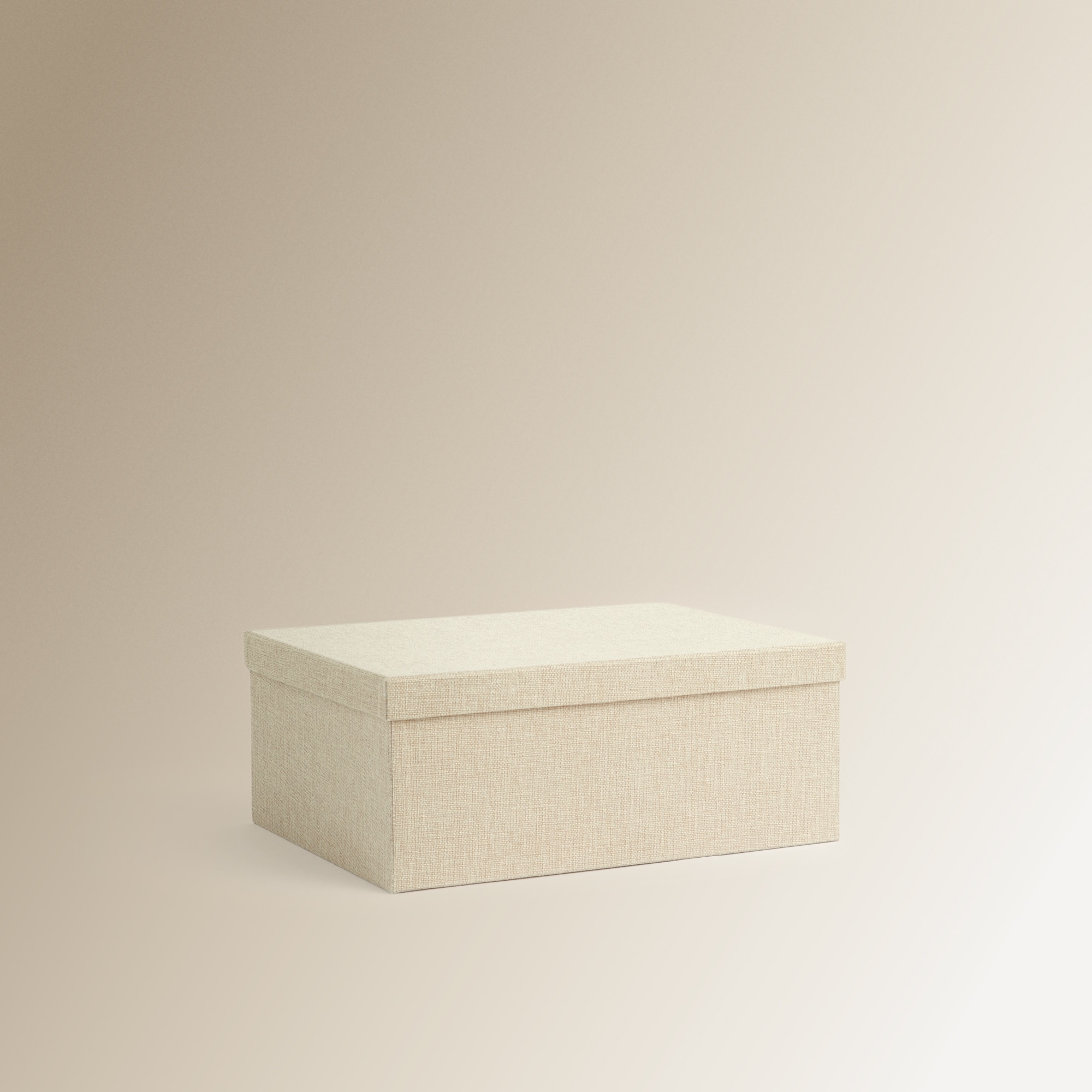 Imagen 0 de Caja de cartón y tela El Corte Inglés Beige
