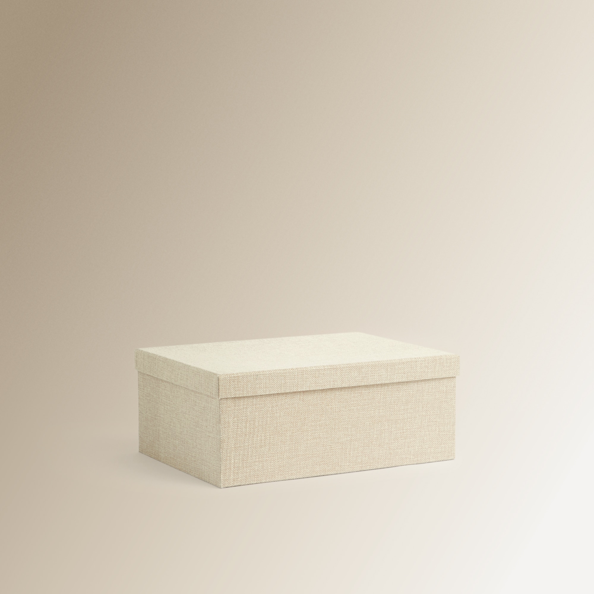 Caja de cartón y tela El Corte Inglés - Beige Grande XL Beige-1