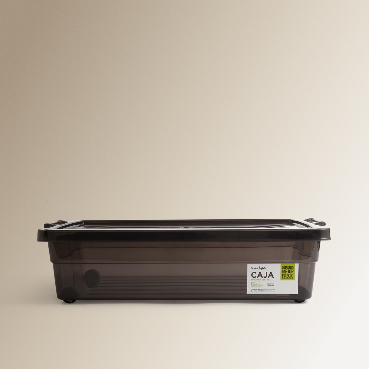 Caixa de armazenamento para debaixo da cama com rodas O Nosso Melhor Preço Cinzento-2