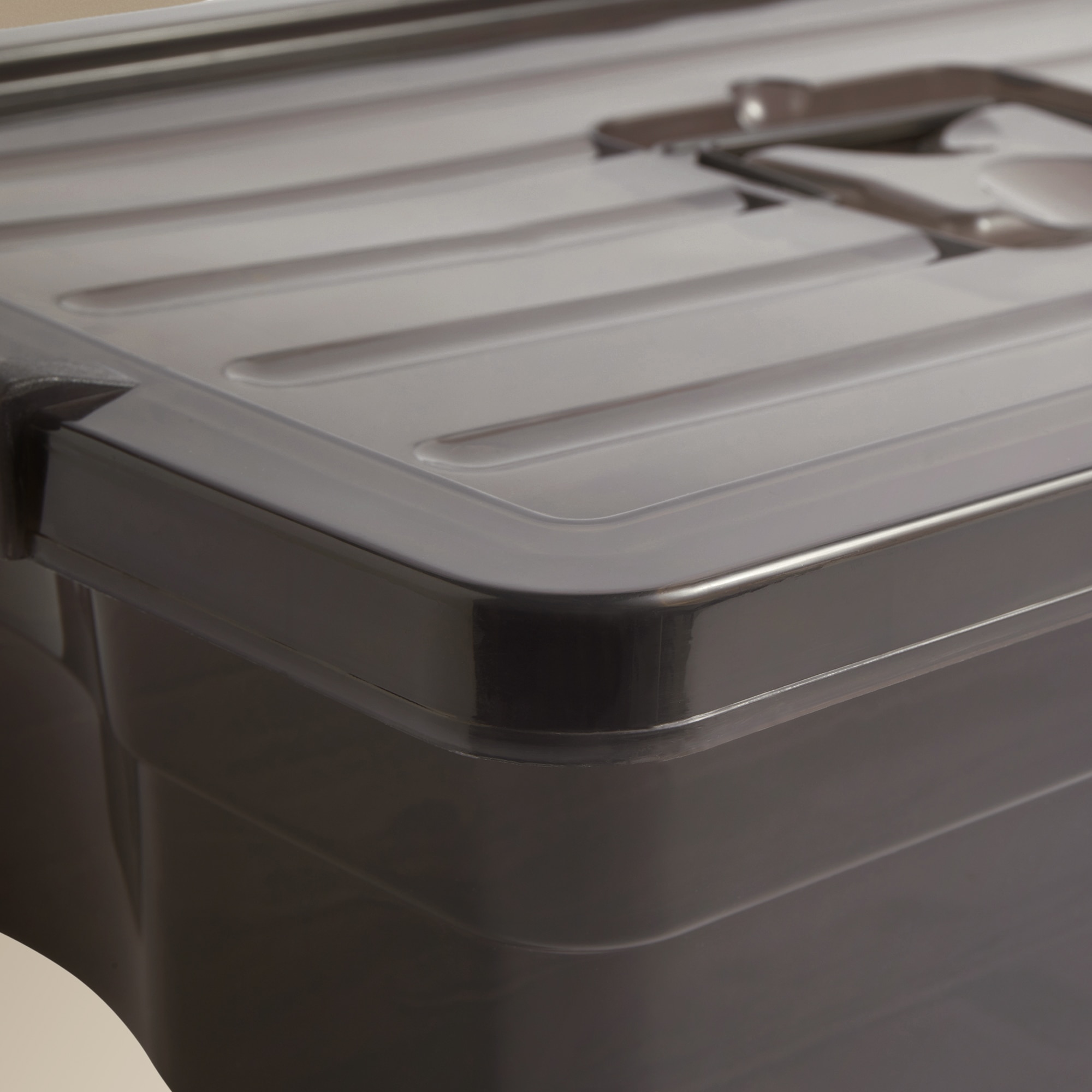 Caja de almacenaje bajo cama con ruedas Nuestro Mejor Precio Gris-3