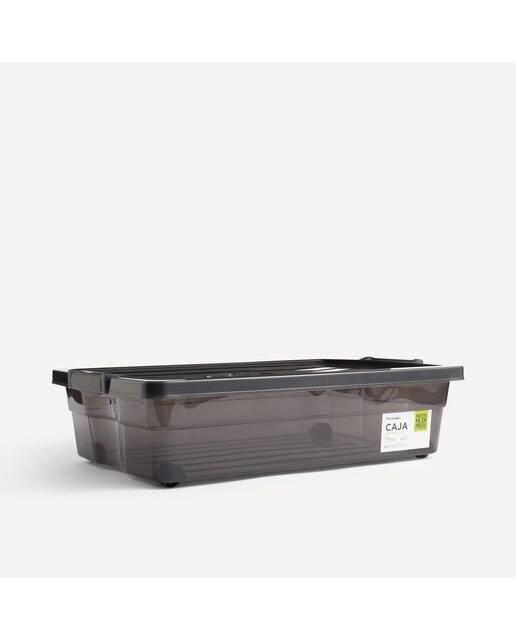 Caja de almacenaje bajo cama con ruedas Nuestro Mejor Precio Gris-6