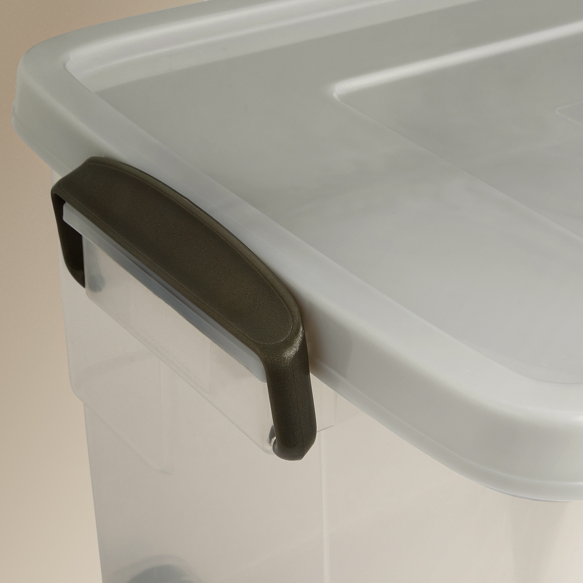 Caixa de Armazenamento com Rodas TOP Transparente-3