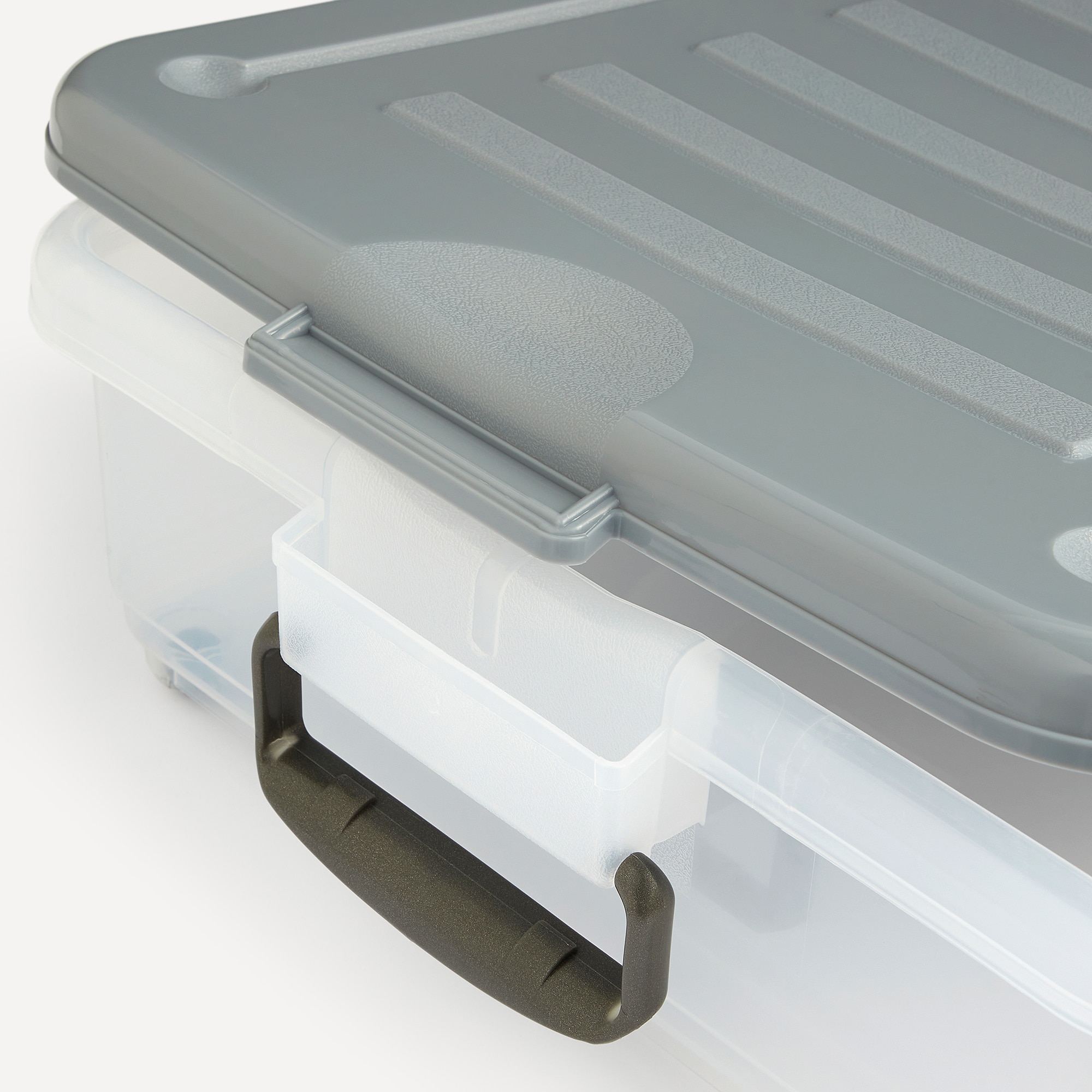 Caja de almacenaje bajo cama  TOP Basics El Corte Inglés Transparente-4