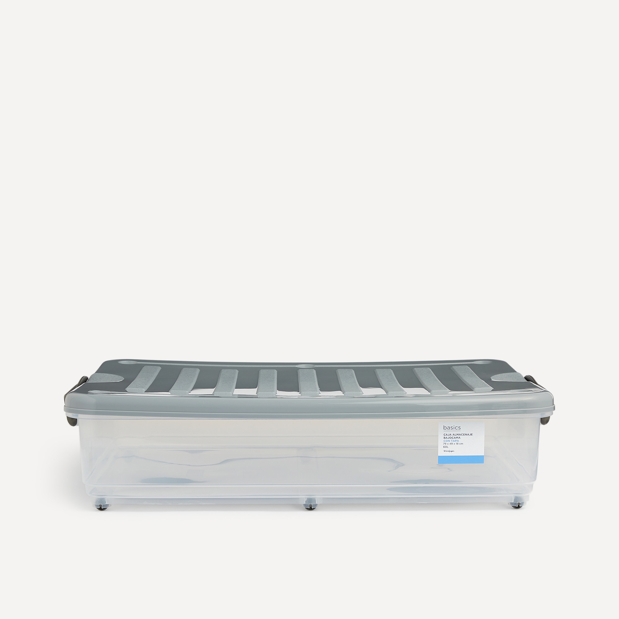 Caja de almacenaje bajo cama  TOP Basics El Corte Inglés Transparente-5