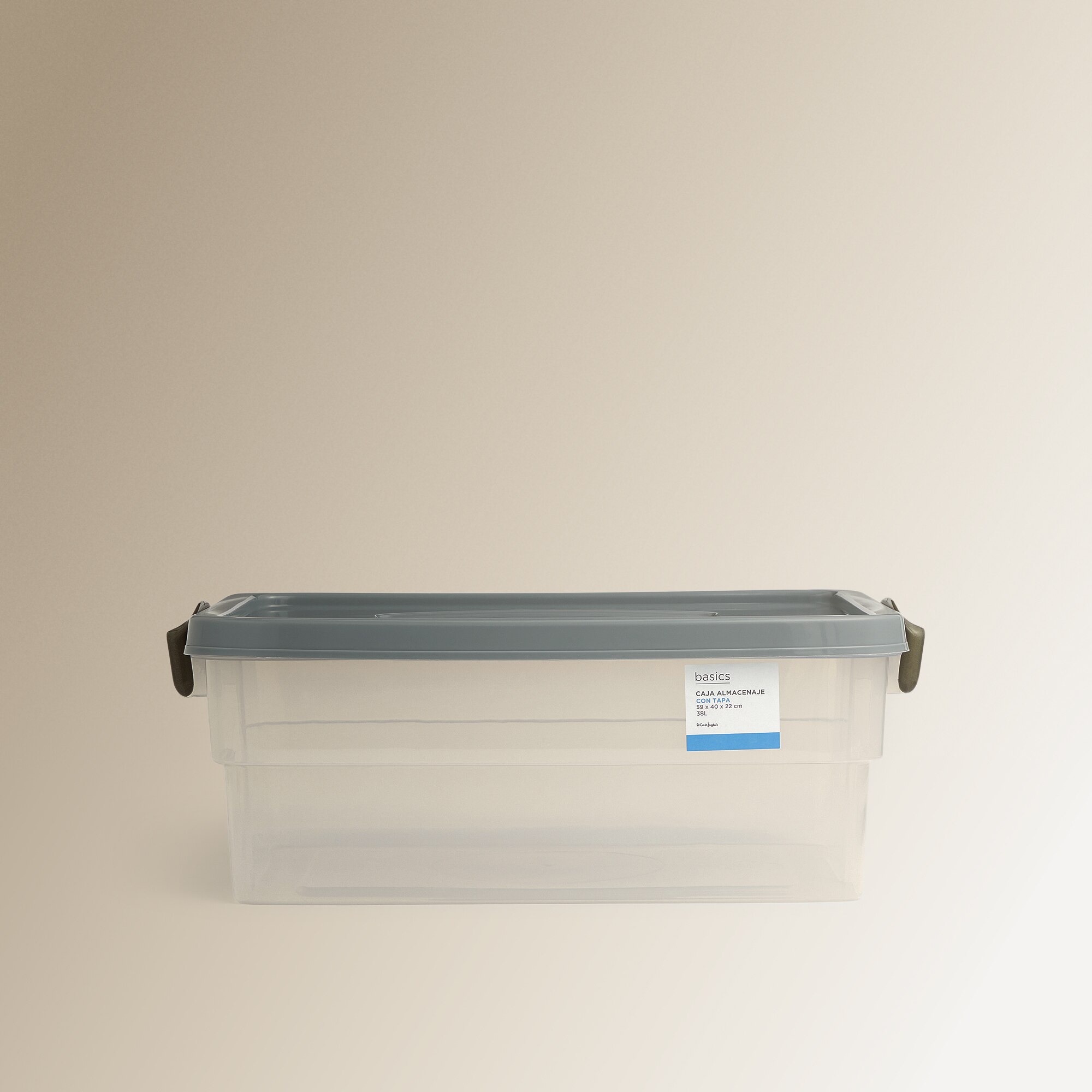Caja de almacenamiento TOP Basics El Corte Inglés Transparente-5
