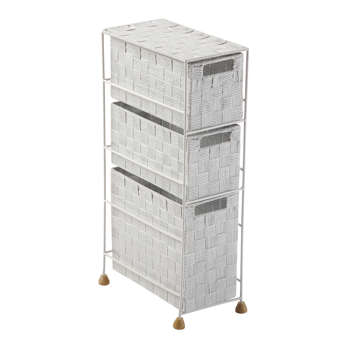 Organizador con estantes Nylon trenzado Versa Gris-1