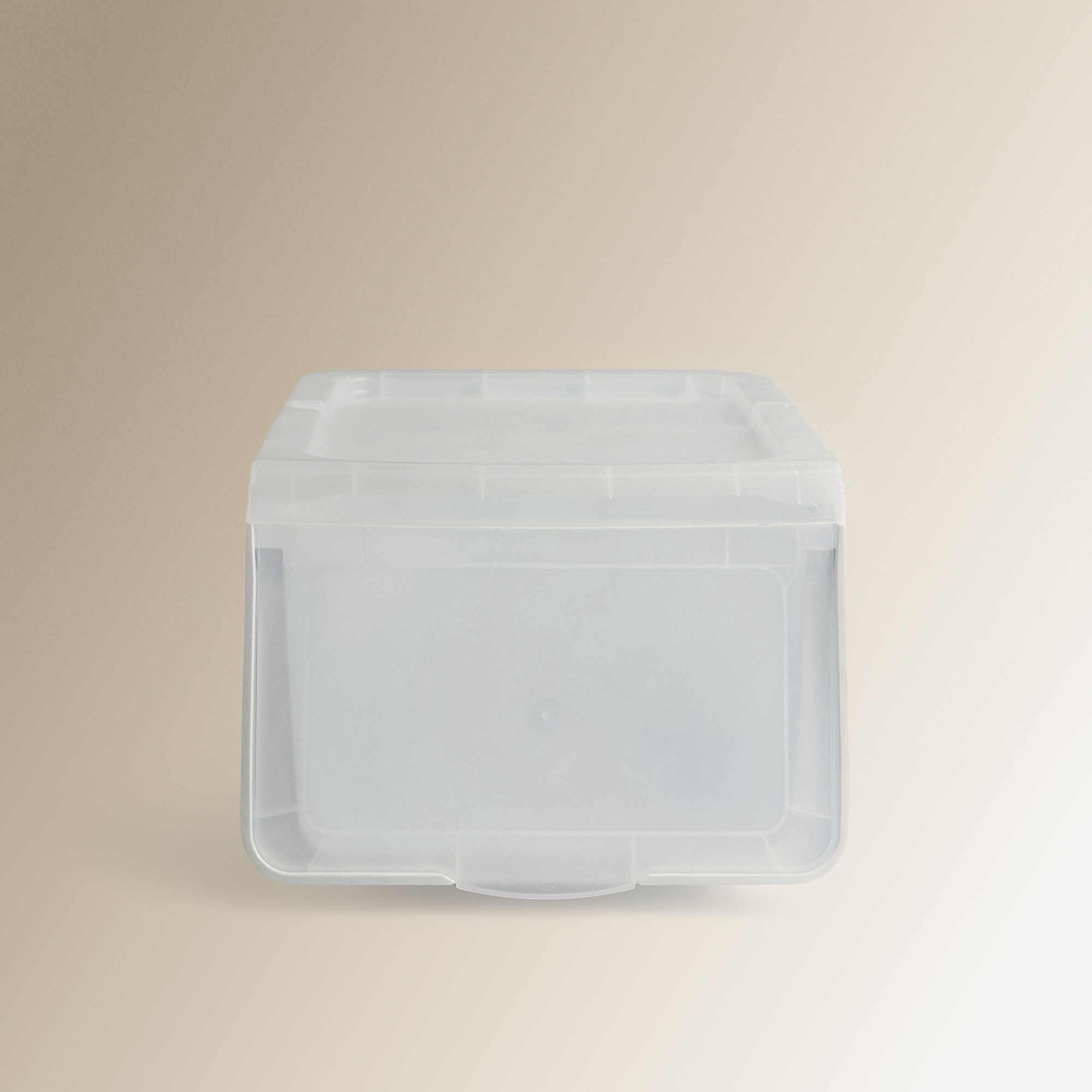 Caixa de Armazenamento Empilhável Transparente-1