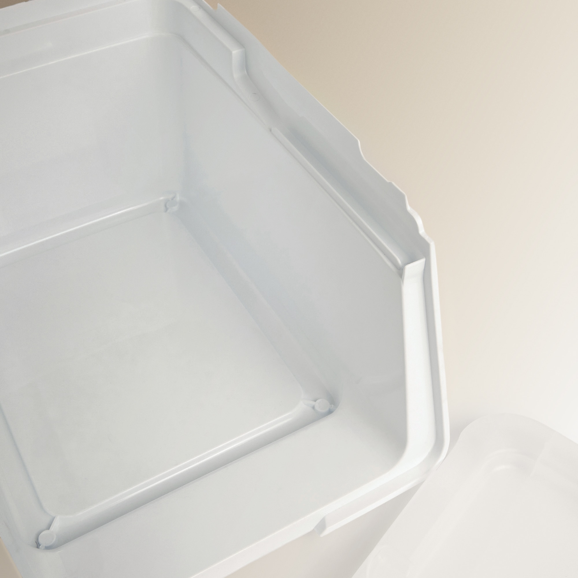 Caixa de Armazenamento Empilhável Transparente-4