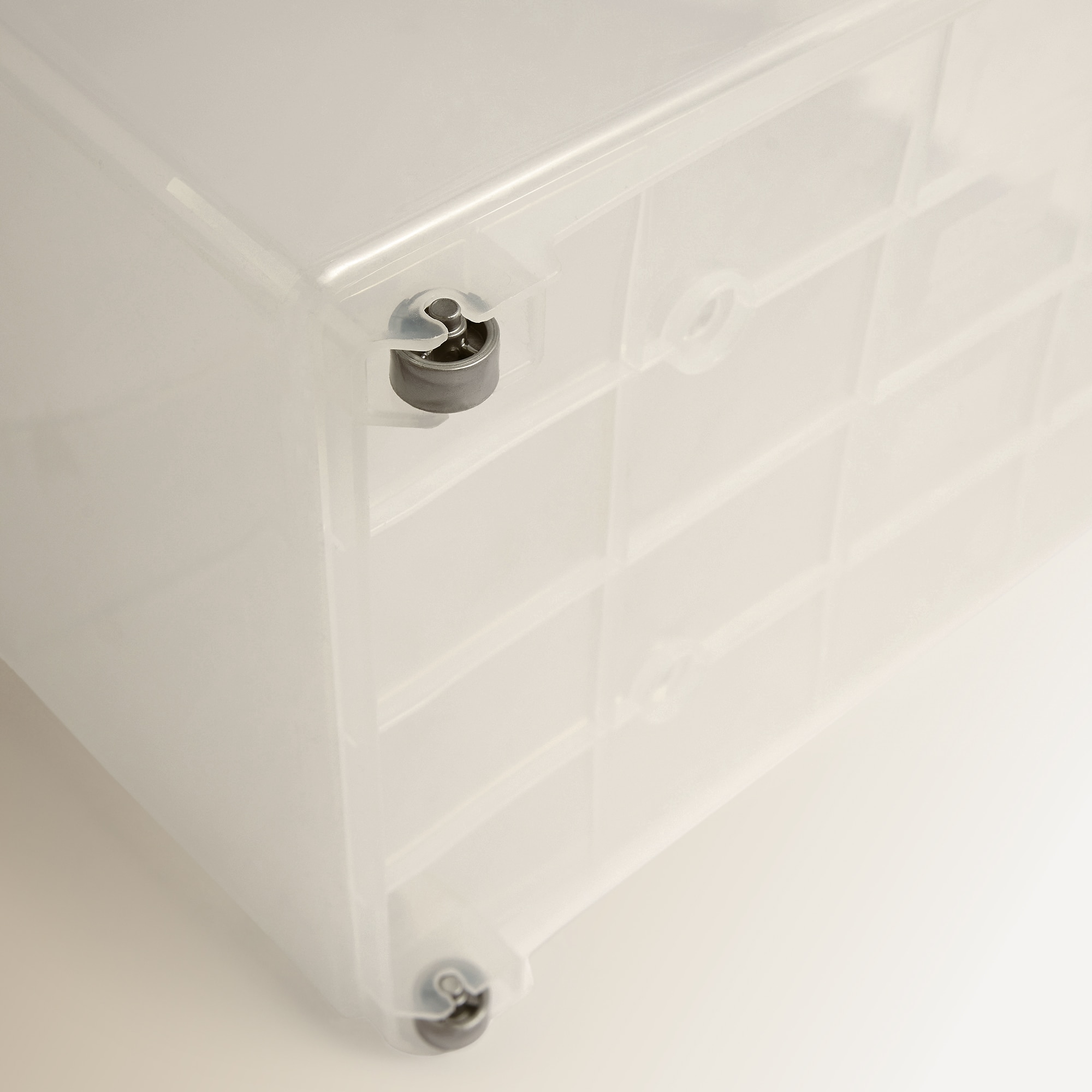Organizador Grande com Rodas para Armários de Cozinha Transparente-5