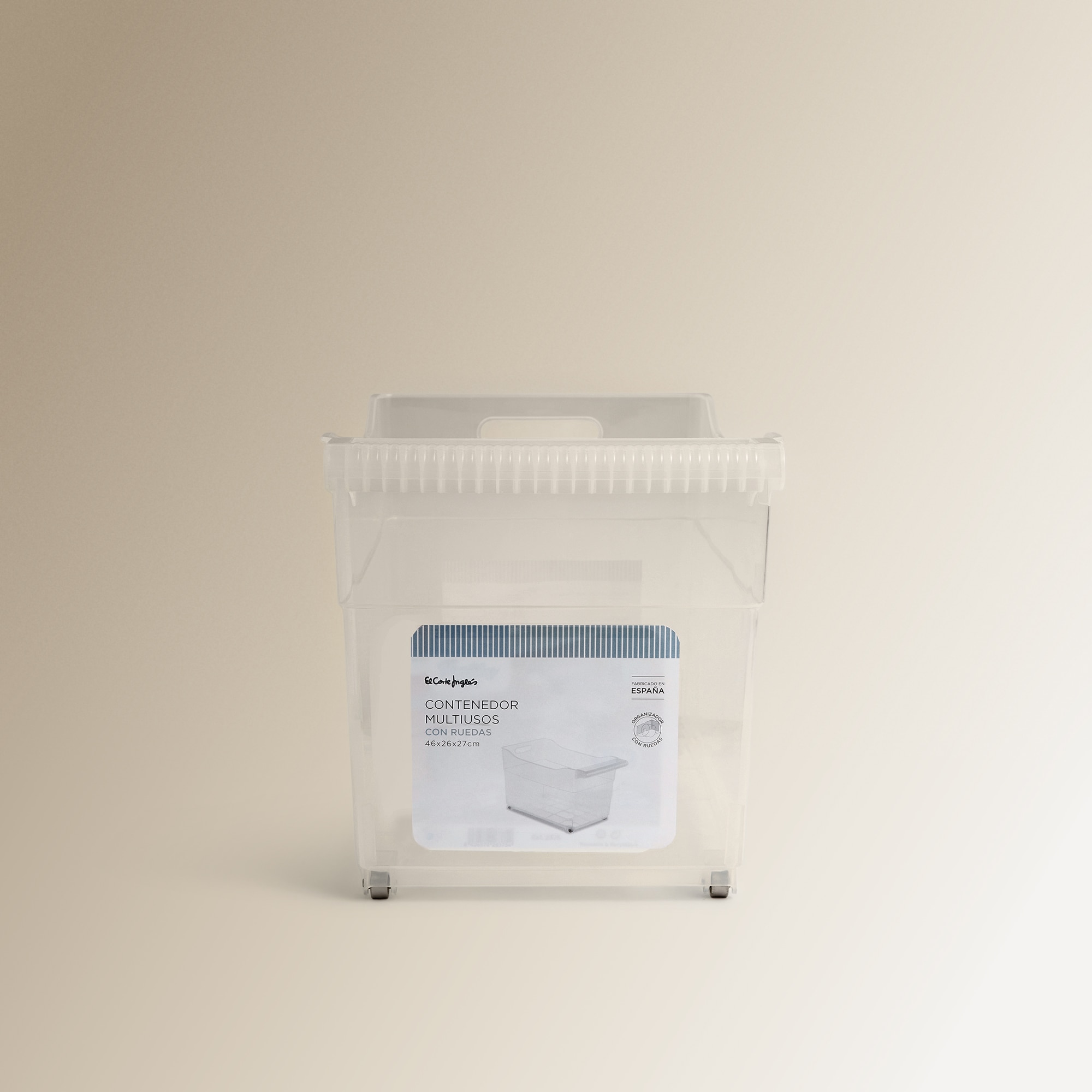 Organizador Grande com Rodas para Armários de Cozinha Transparente-6