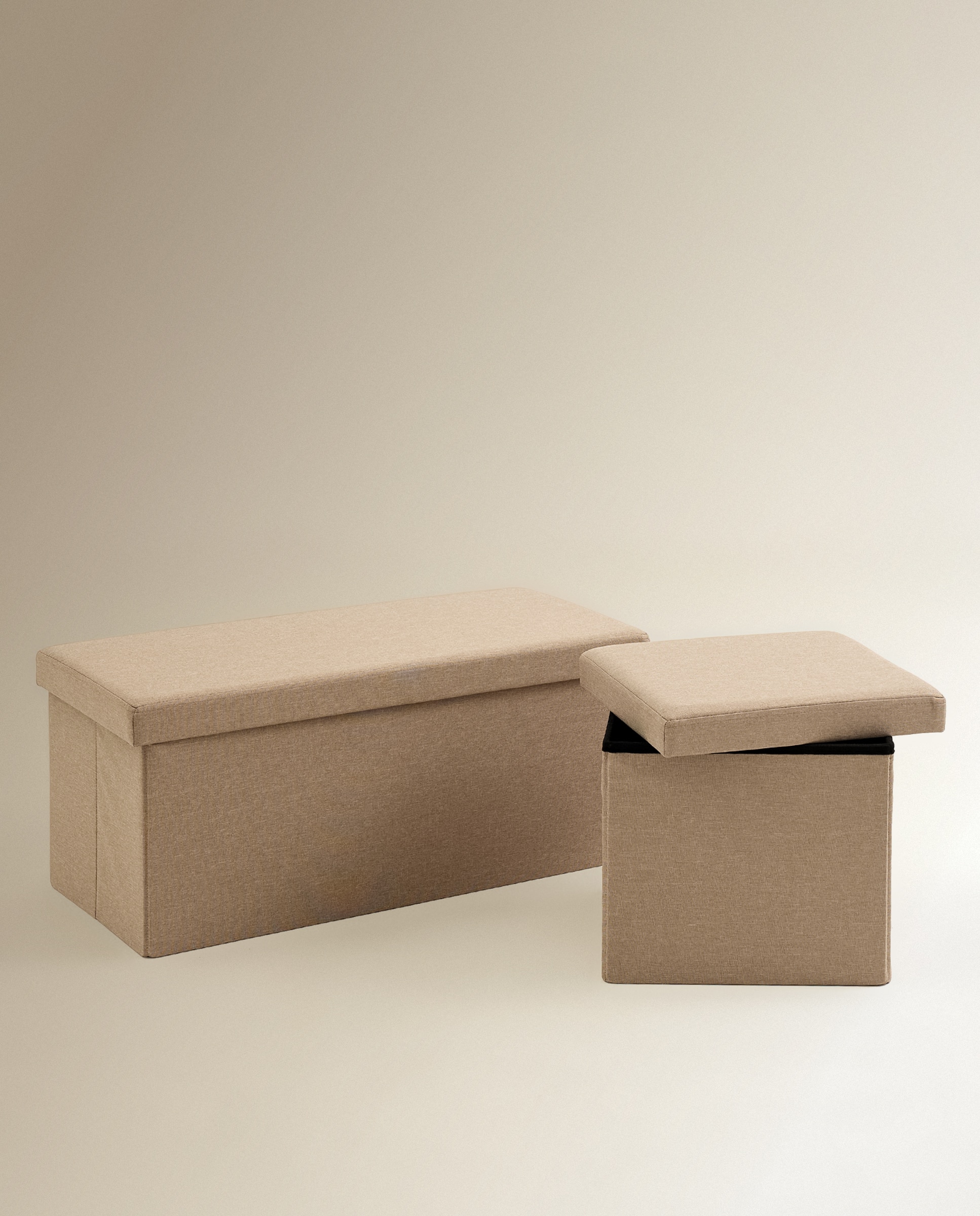 Caja puf El Corte Inglés - Beige Beige-5