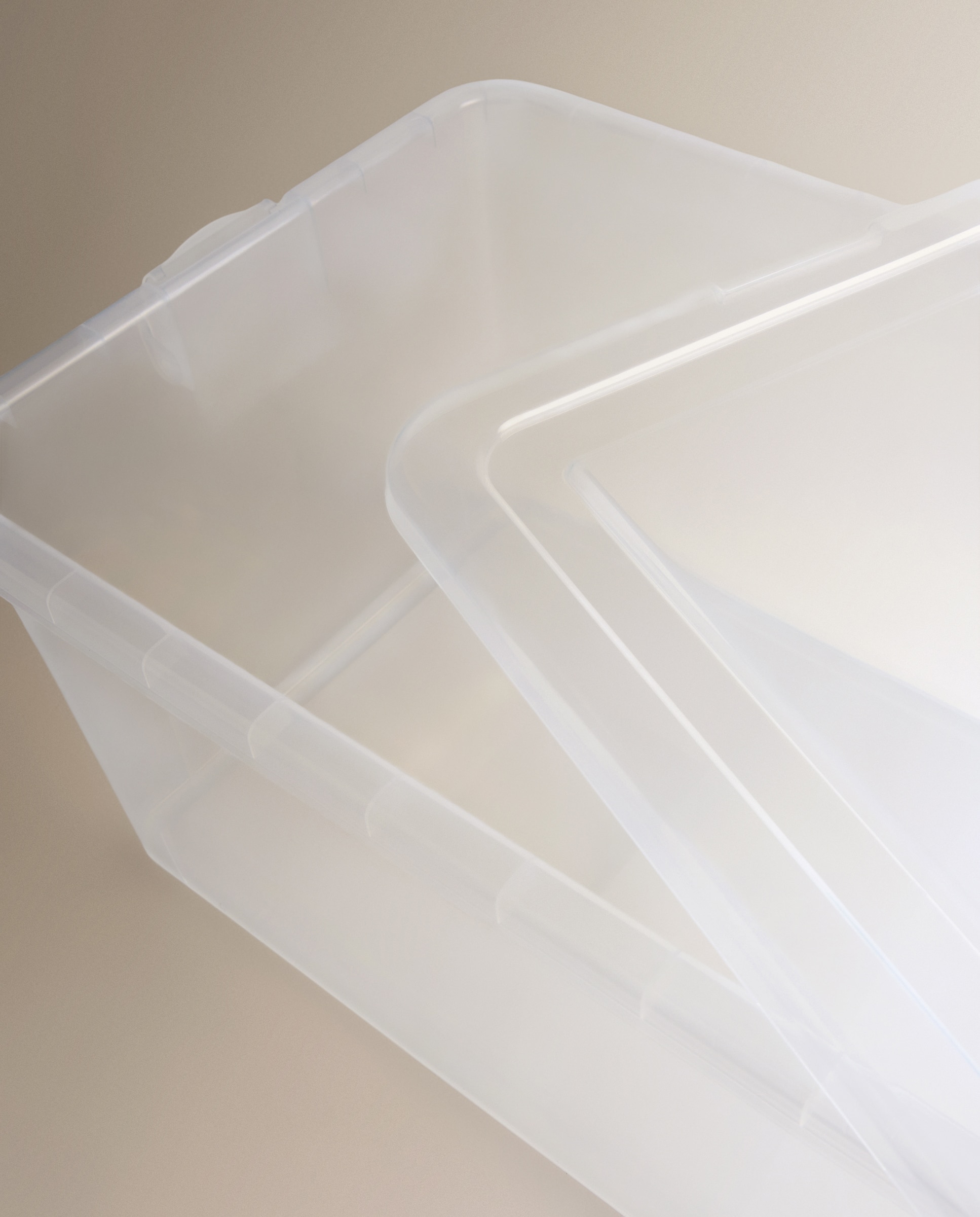 Caja de almacenaje con tapa - Transparente 3,5 litros Transparente-4
