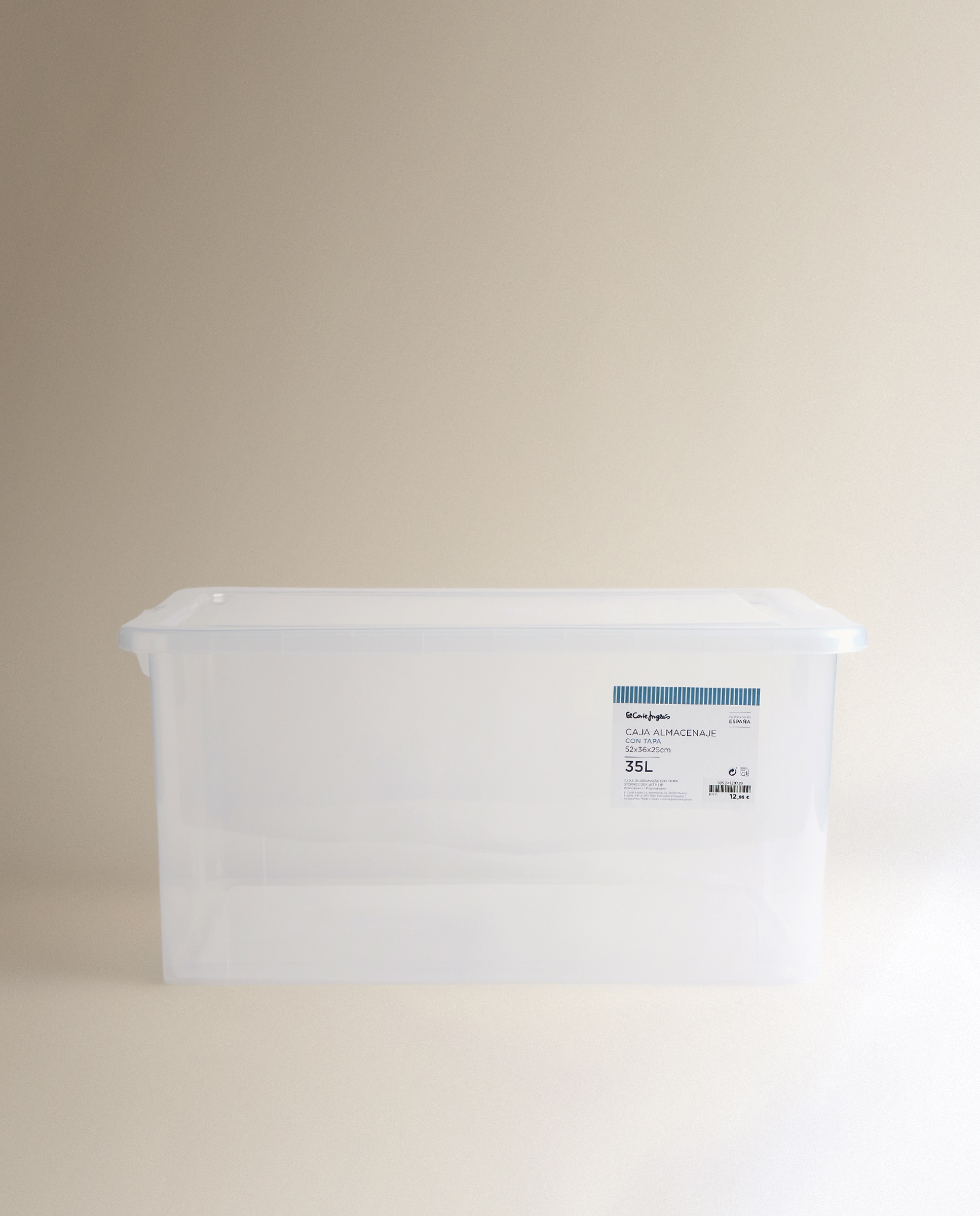 Caja de almacenaje con tapa - Transparente 3,5 litros Transparente-6